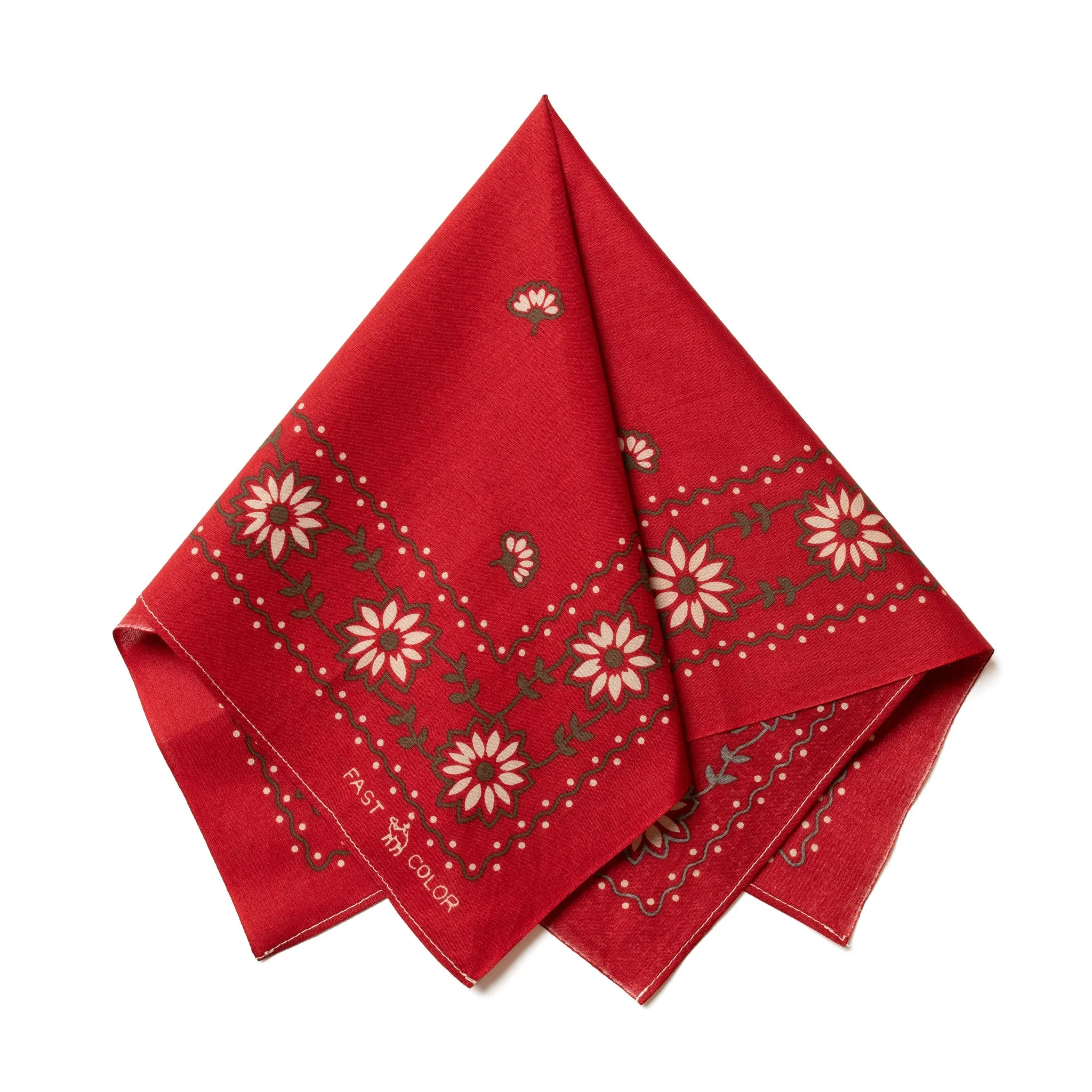 One Ear Brand ‘The Camel Brand’ Edelweiss Bandana sold by Blackhorse Lane Ateliers