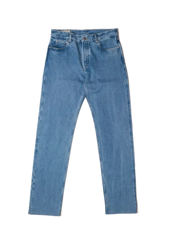 E9 Modern Straight Stone Wash Indigo 14oz Spanish jeans made by Blackhorse Lane Ateliers