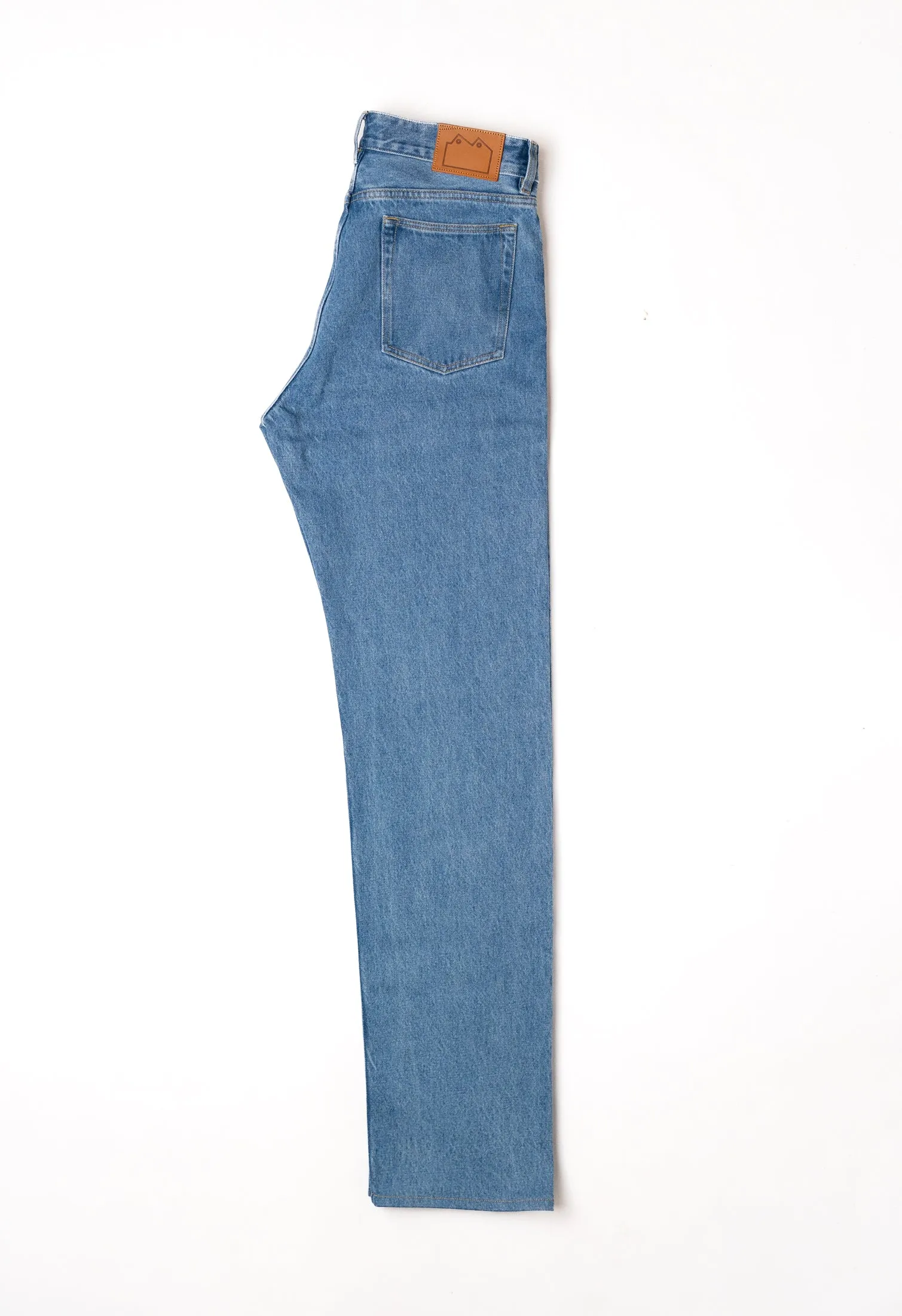 E9 Modern Straight Stone Wash Indigo 14oz Spanish jeans sold by Blackhorse Lane Ateliers product image thumbnail 5