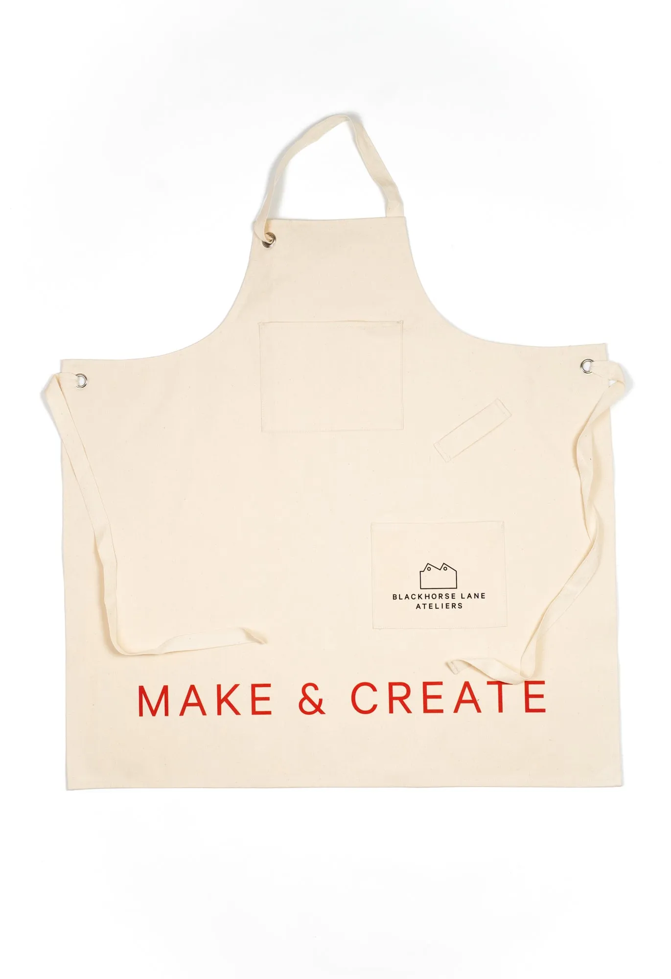 Soho Ecru Canvas Apron sold by Blackhorse Lane Ateliers