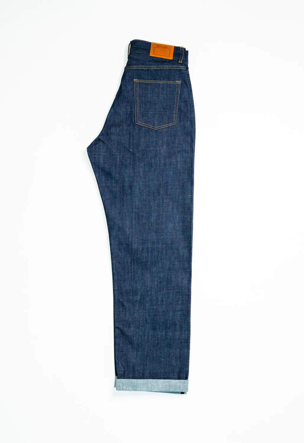 E7 High Waisted Wide Leg Indigo 13.75oz Italian Raw Selvedge Women's Jeans sold by Blackhorse Lane Ateliers product image thumbnail 4