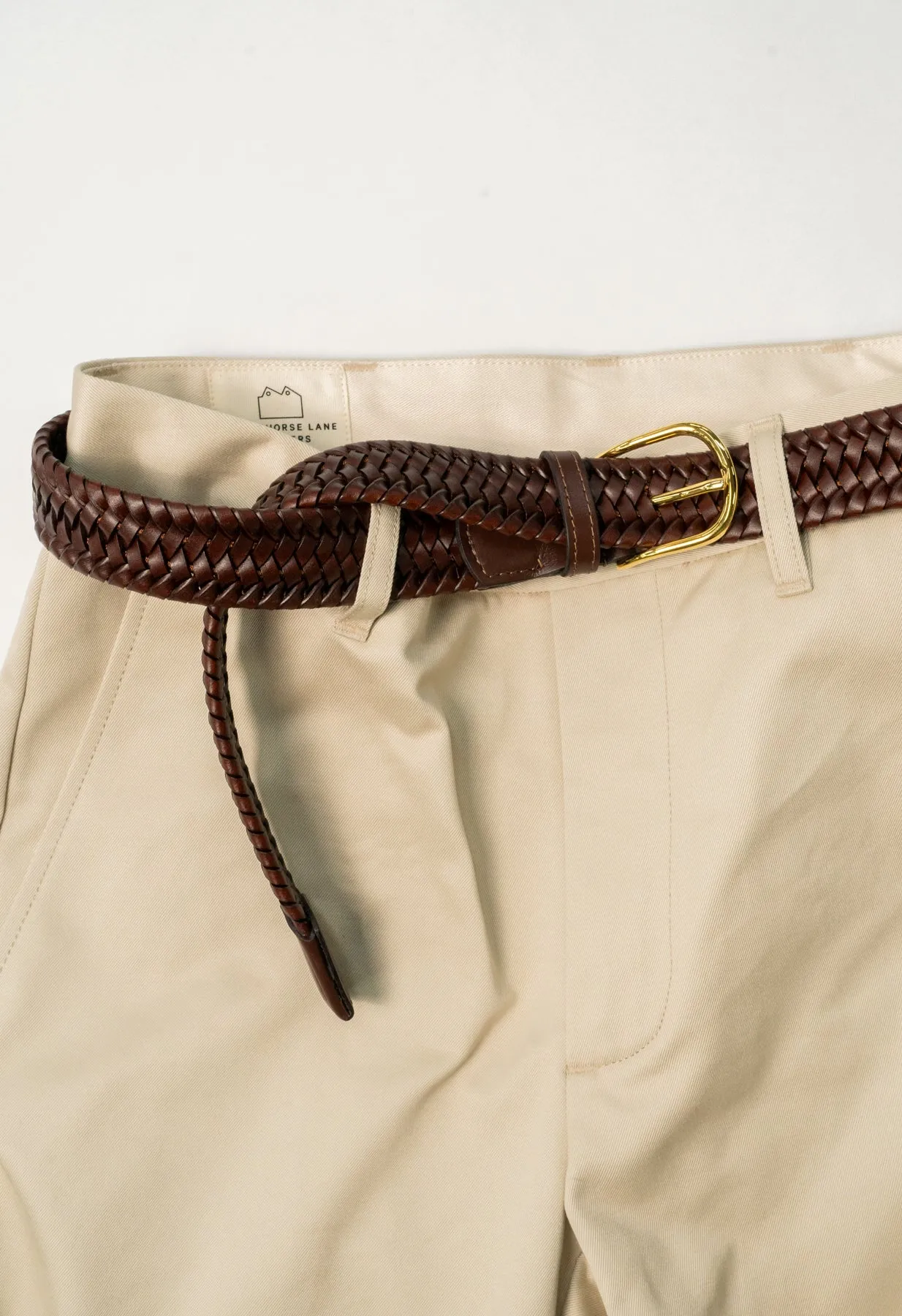 Brown BLA x Hardy & Parsons Plaited Leather Belt sold by Blackhorse Lane Ateliers product image thumbnail 2