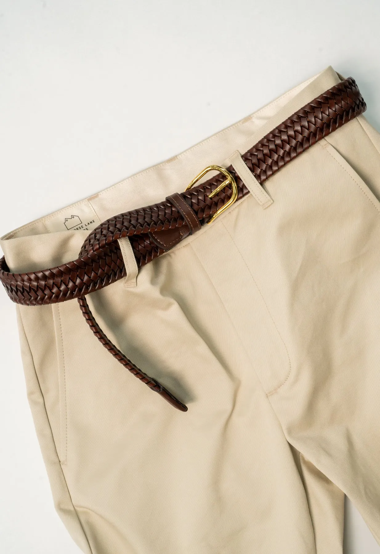 Brown BLA x Hardy & Parsons Plaited Leather Belt sold by Blackhorse Lane Ateliers product image thumbnail 4