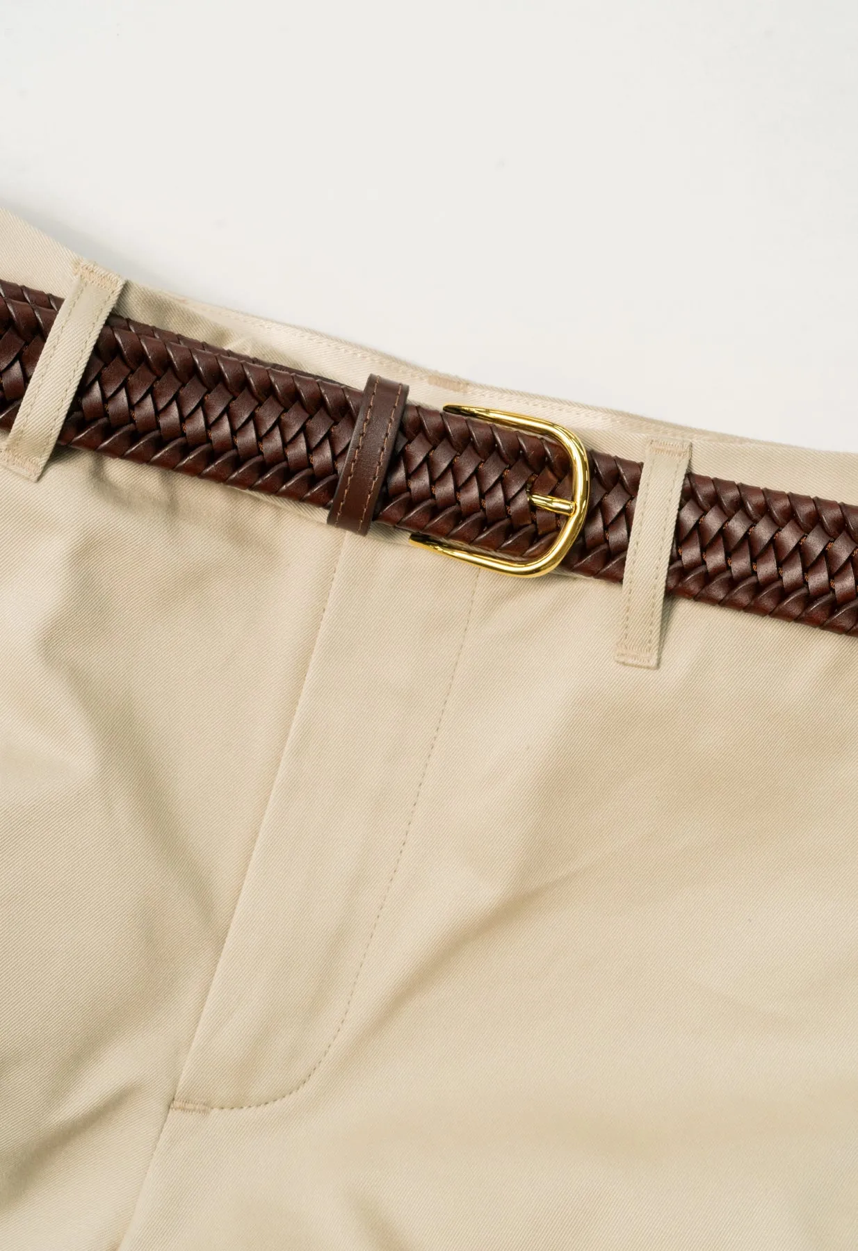 Brown BLA x Hardy & Parsons Plaited Leather Belt sold by Blackhorse Lane Ateliers