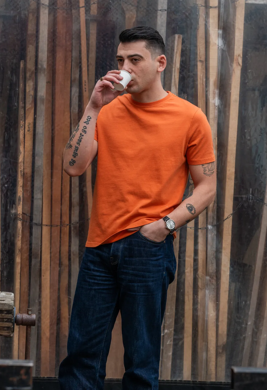 SW17 Lightweight T-Shirt Burnt Orange sold by Blackhorse Lane Ateliers product image thumbnail 2