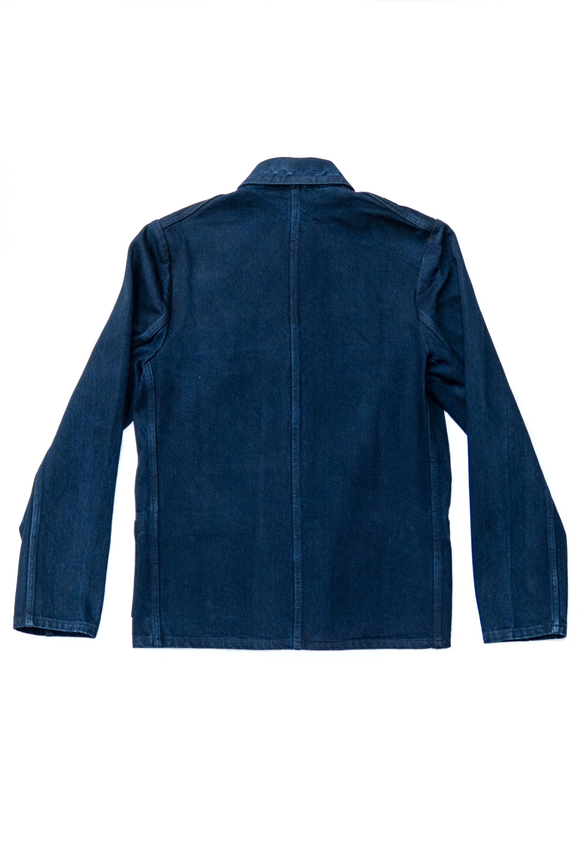 E17 Double Indigo 14.5oz Japanese Mens Chore Jacket sold by Blackhorse Lane Ateliers product image thumbnail 5