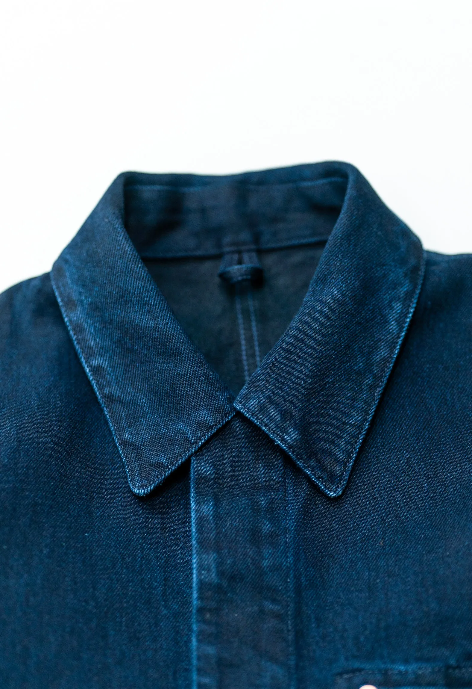 E17 Double Indigo 14.5oz Japanese Mens Chore Jacket sold by Blackhorse Lane Ateliers product image thumbnail 4