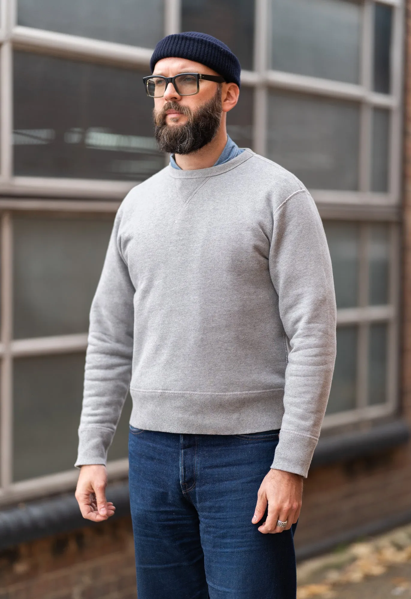 N7 Heavyweight Sweatshirt Grey sold by Blackhorse Lane Ateliers product image thumbnail 2