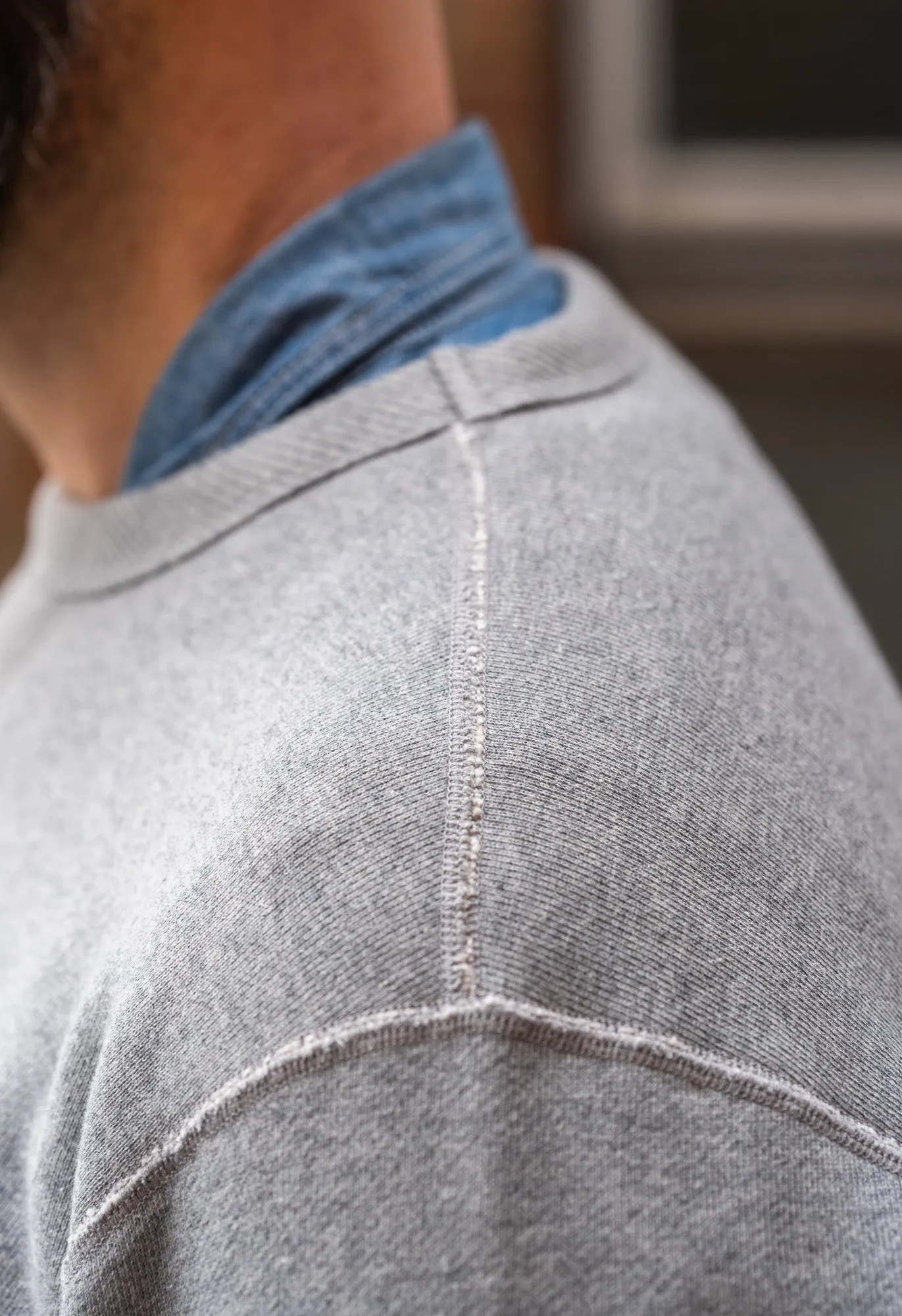 N7 Heavyweight Sweatshirt Grey sold by Blackhorse Lane Ateliers product image thumbnail 5