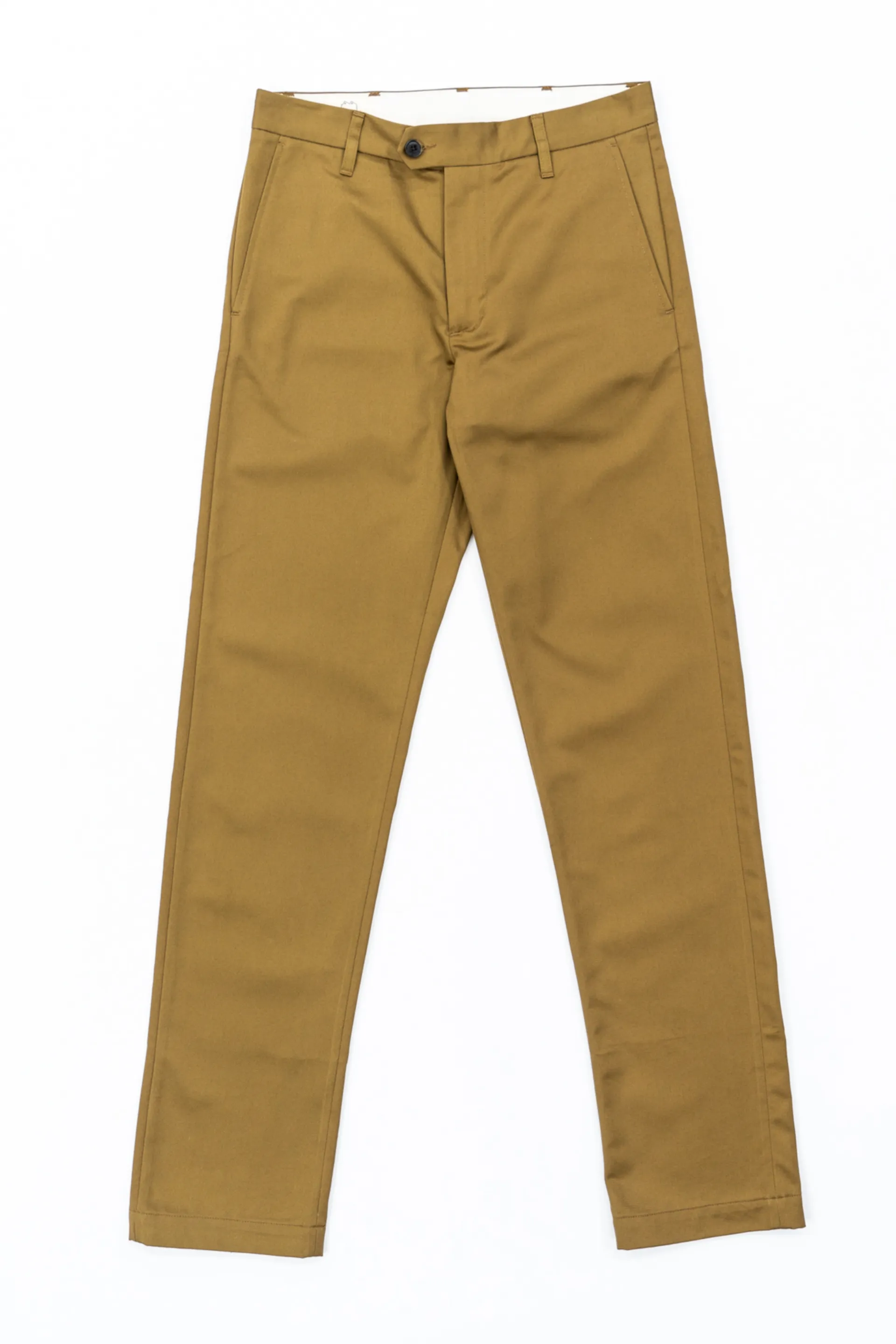 W11 Straight Tapered Khaki Japanese Twill Mens Chinos sold by Blackhorse Lane Ateliers