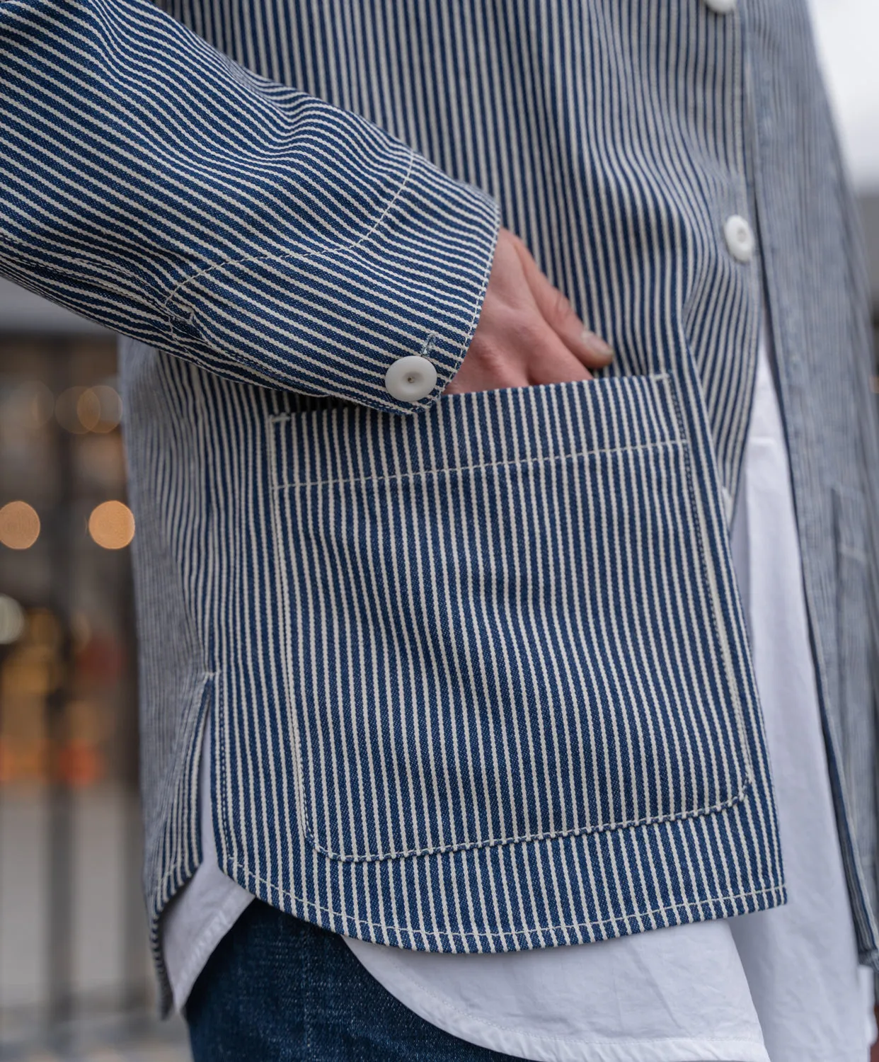 W2 Hickory Japanese 10oz Overshirt sold by Blackhorse Lane Ateliers product image thumbnail 3