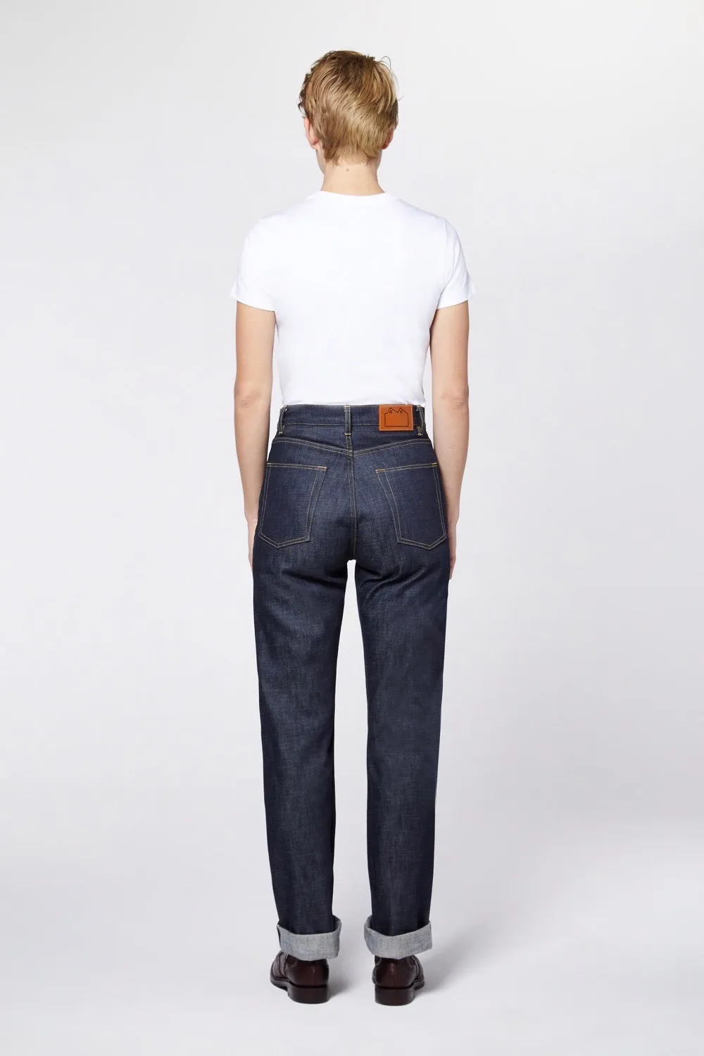 E10 Classic Straight Indigo 13oz Turkish Raw Womens jeans sold by Blackhorse Lane Ateliers product image thumbnail 3