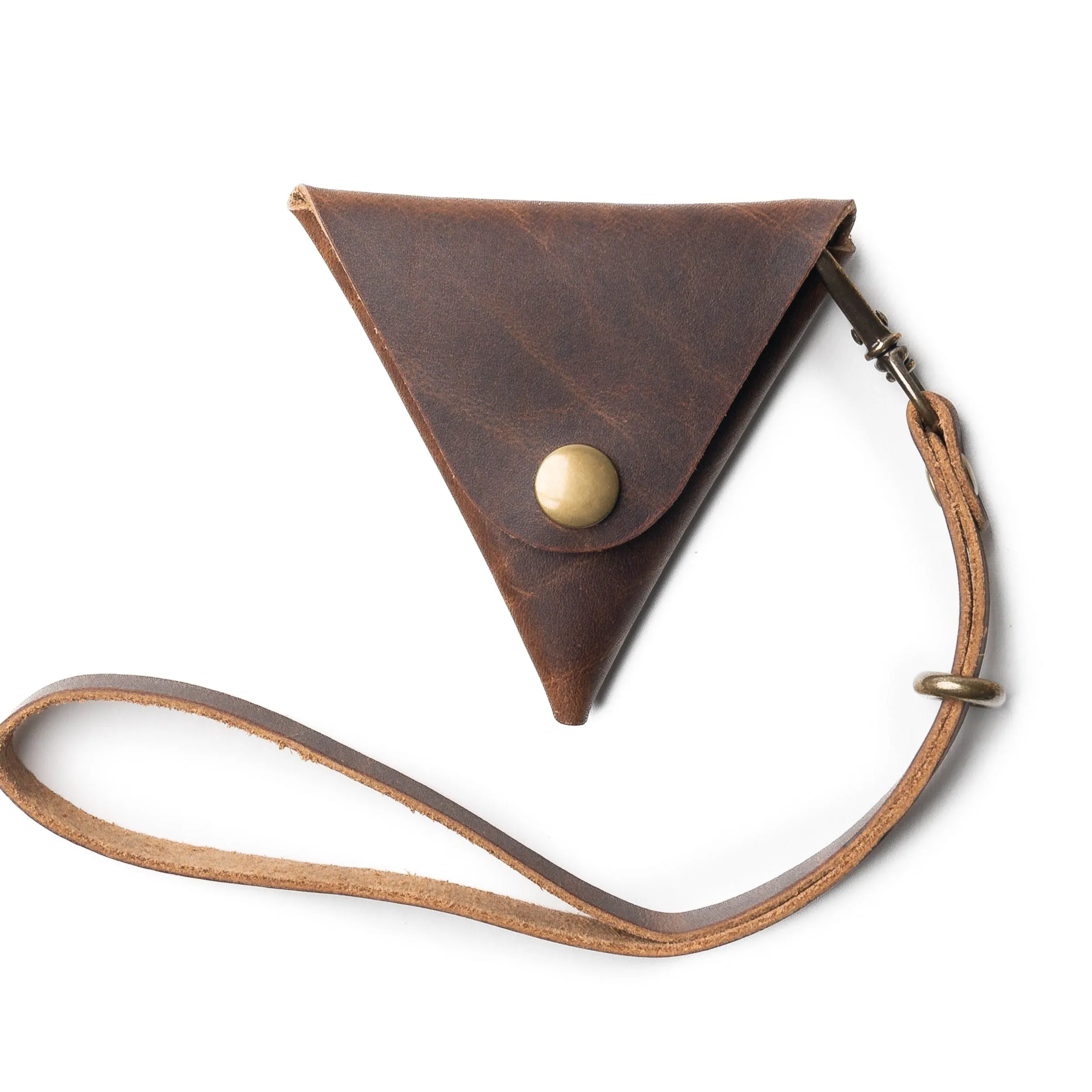 Leather Triangle Pouch sold by Popov Leather product image thumbnail 4