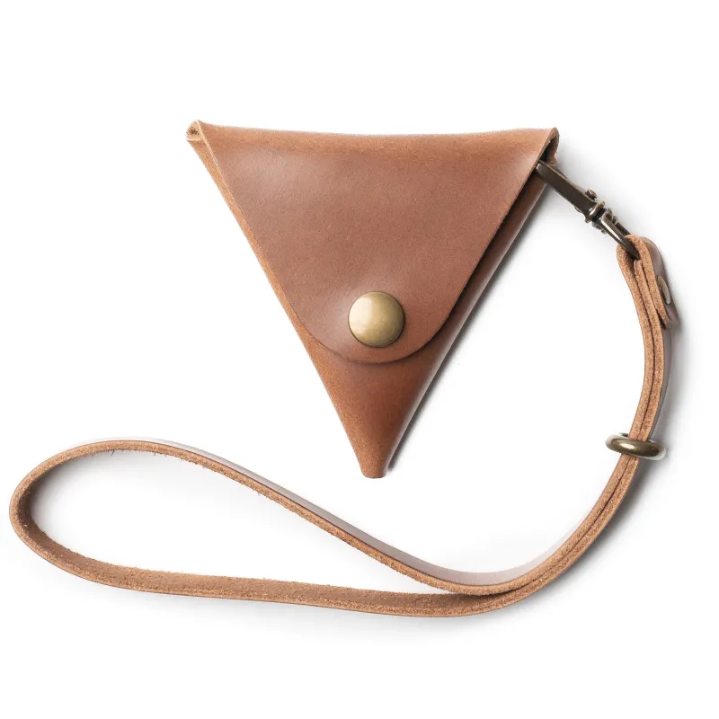 Leather Triangle Pouch sold by Popov Leather