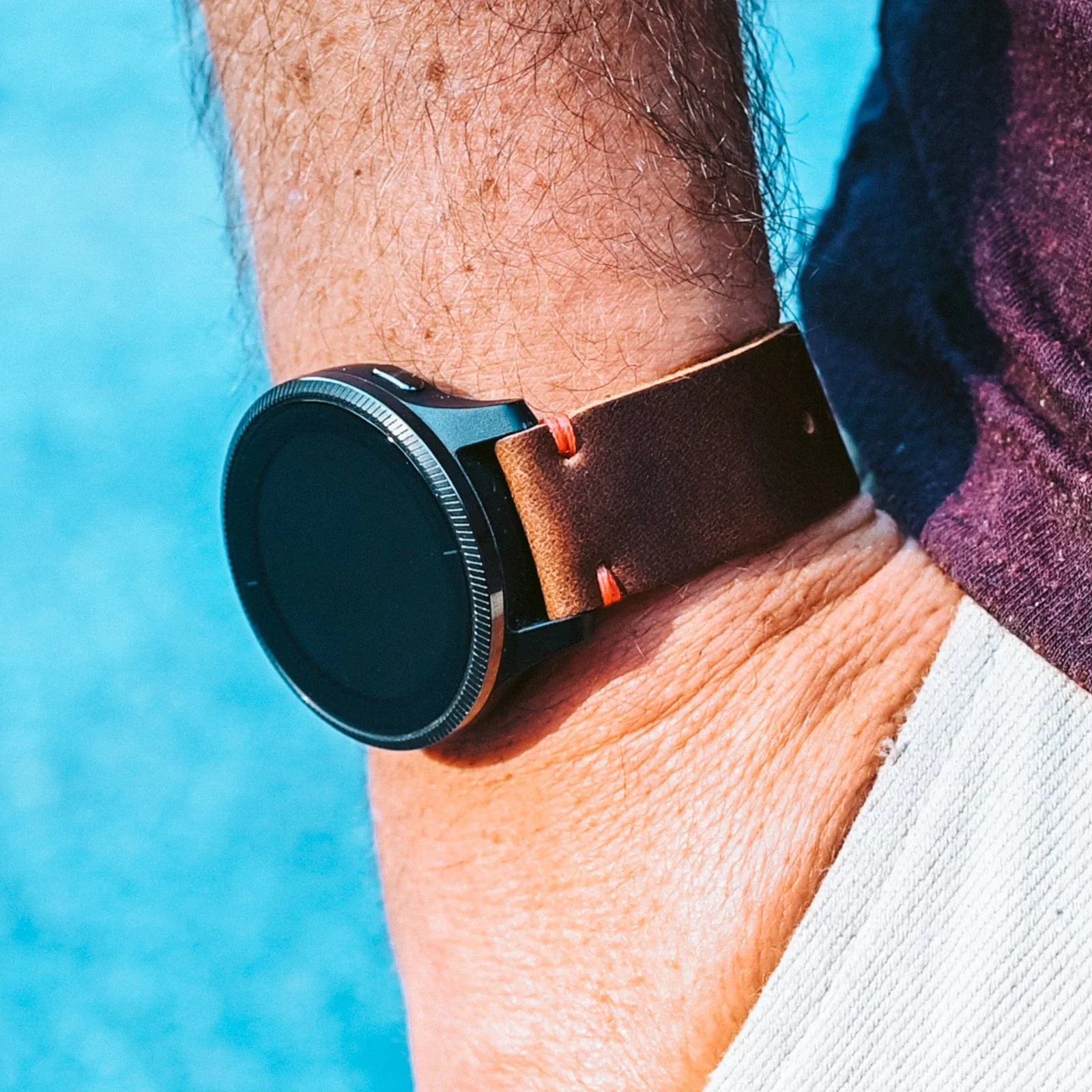 Leather Garmin Watch Band sold by Popov Leather product image thumbnail 2