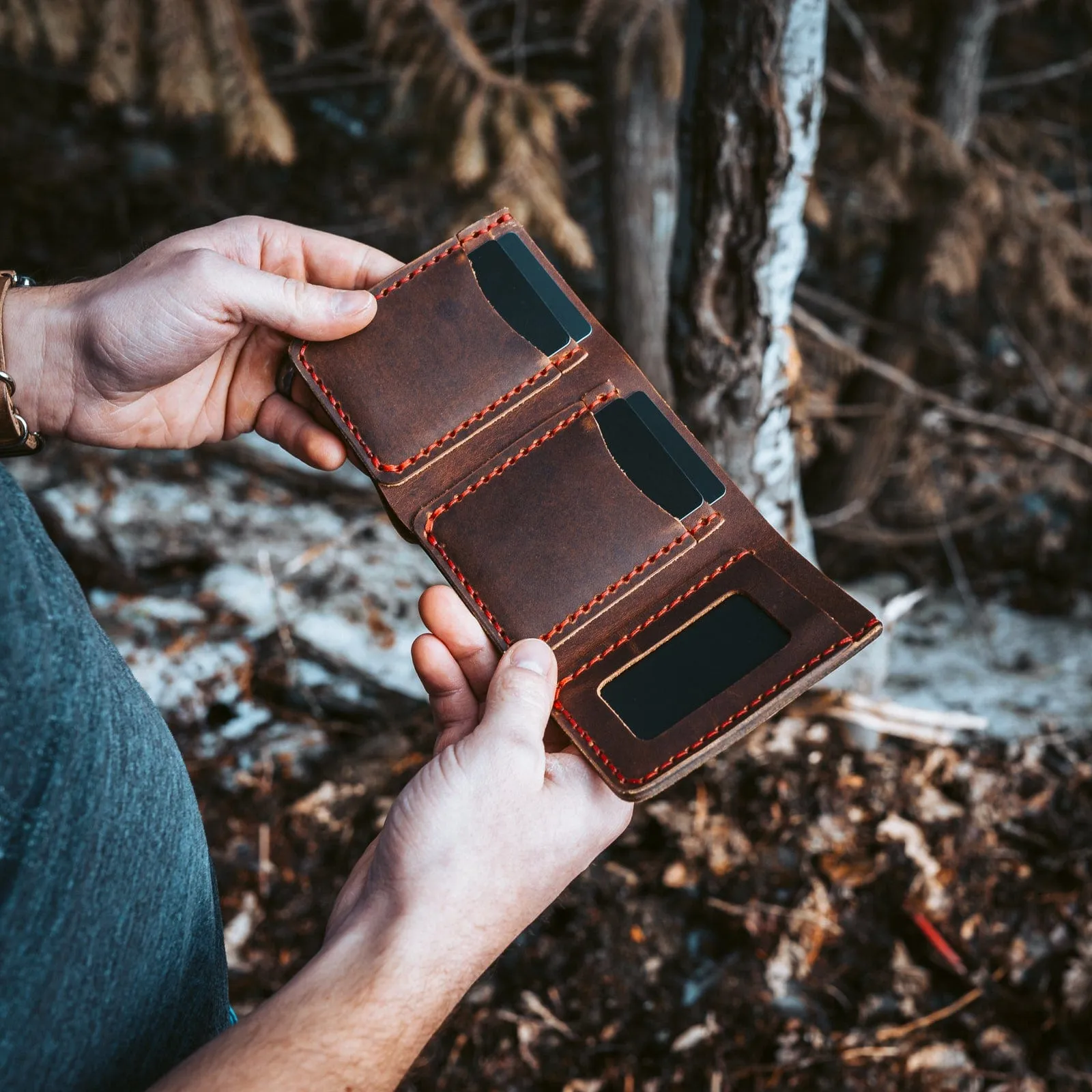 Leather Trifold Wallet sold by Popov Leather product image thumbnail 2