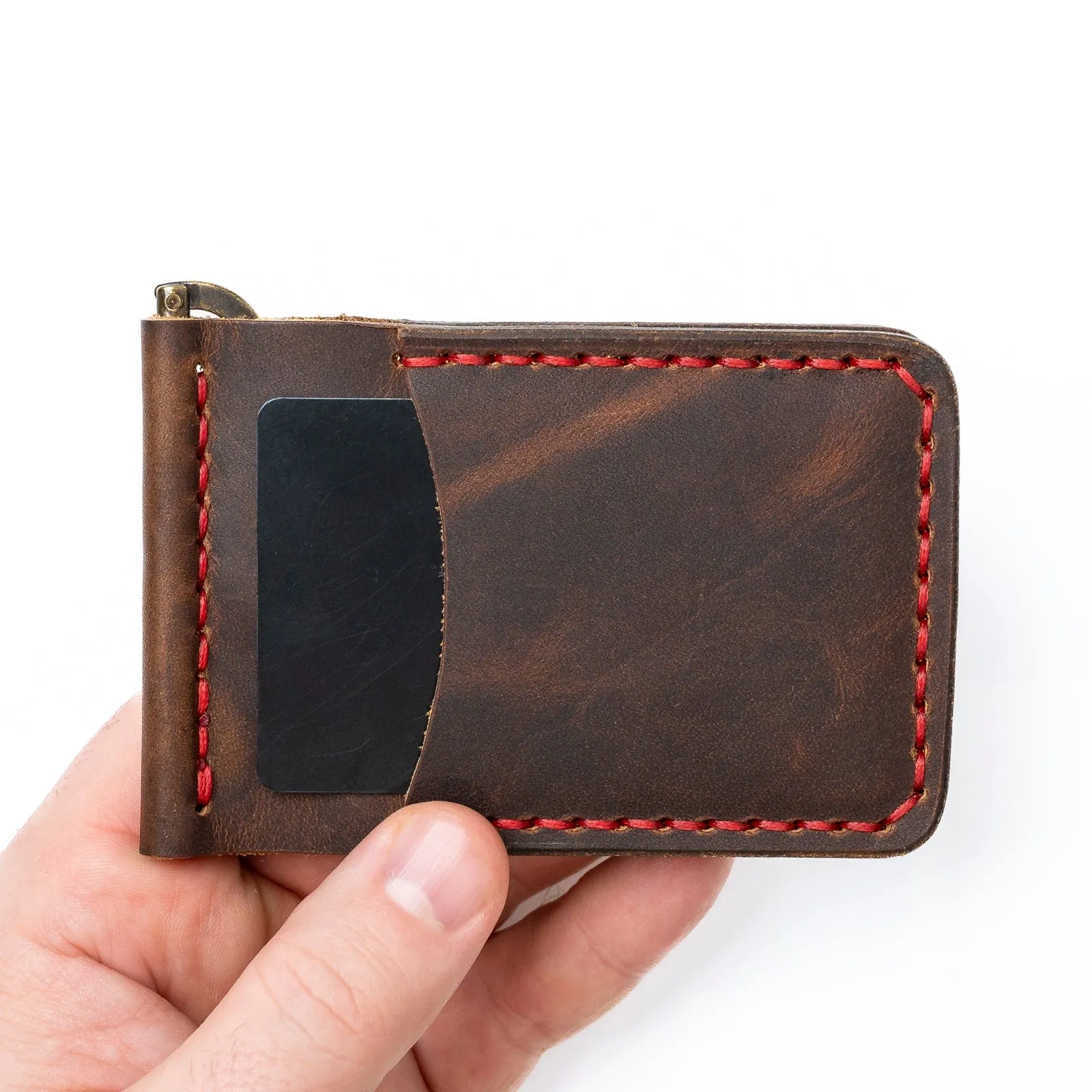 Leather Money Clip Wallet sold by Popov Leather product image thumbnail 2
