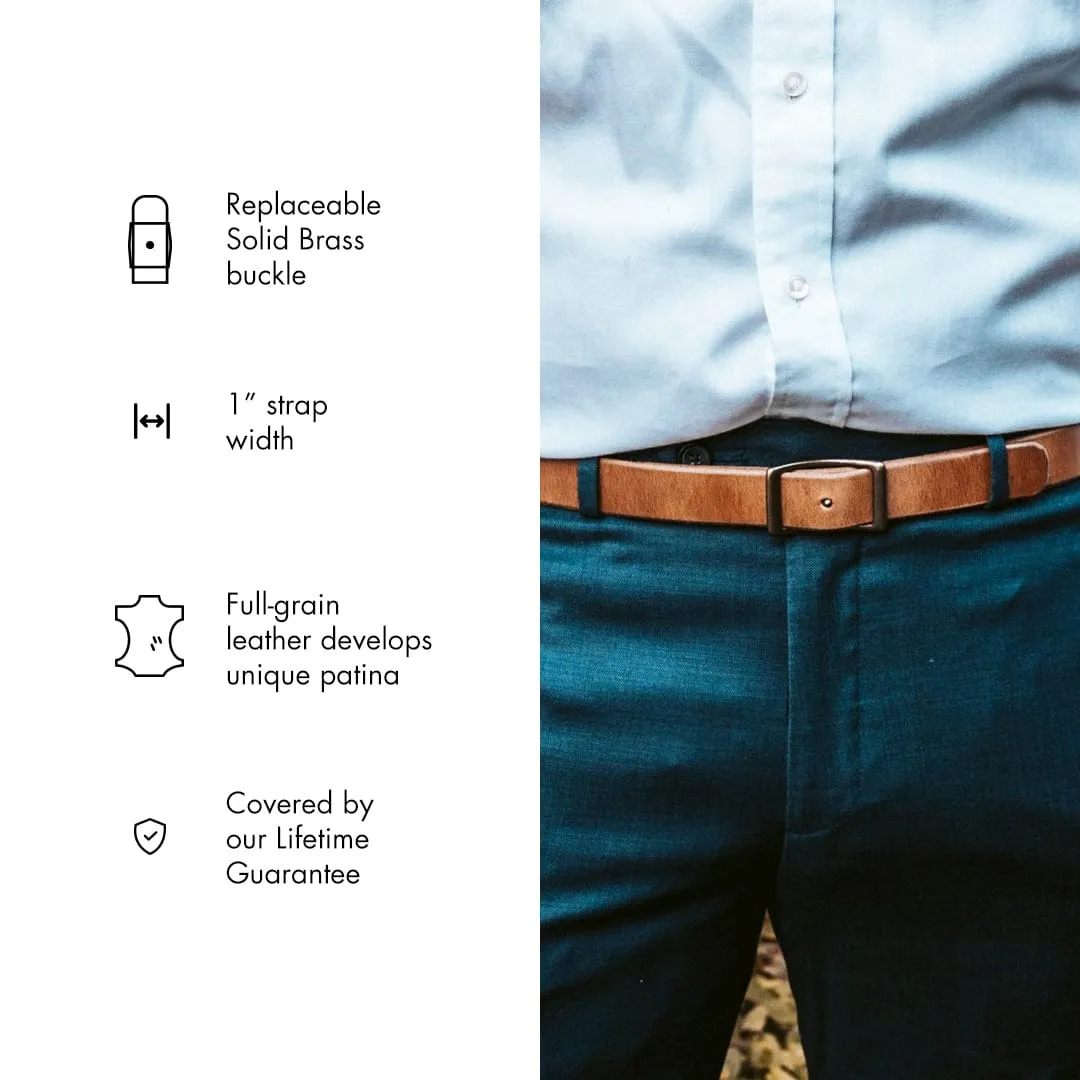Leather Conway Belt - 1" sold by Popov Leather product image thumbnail 3