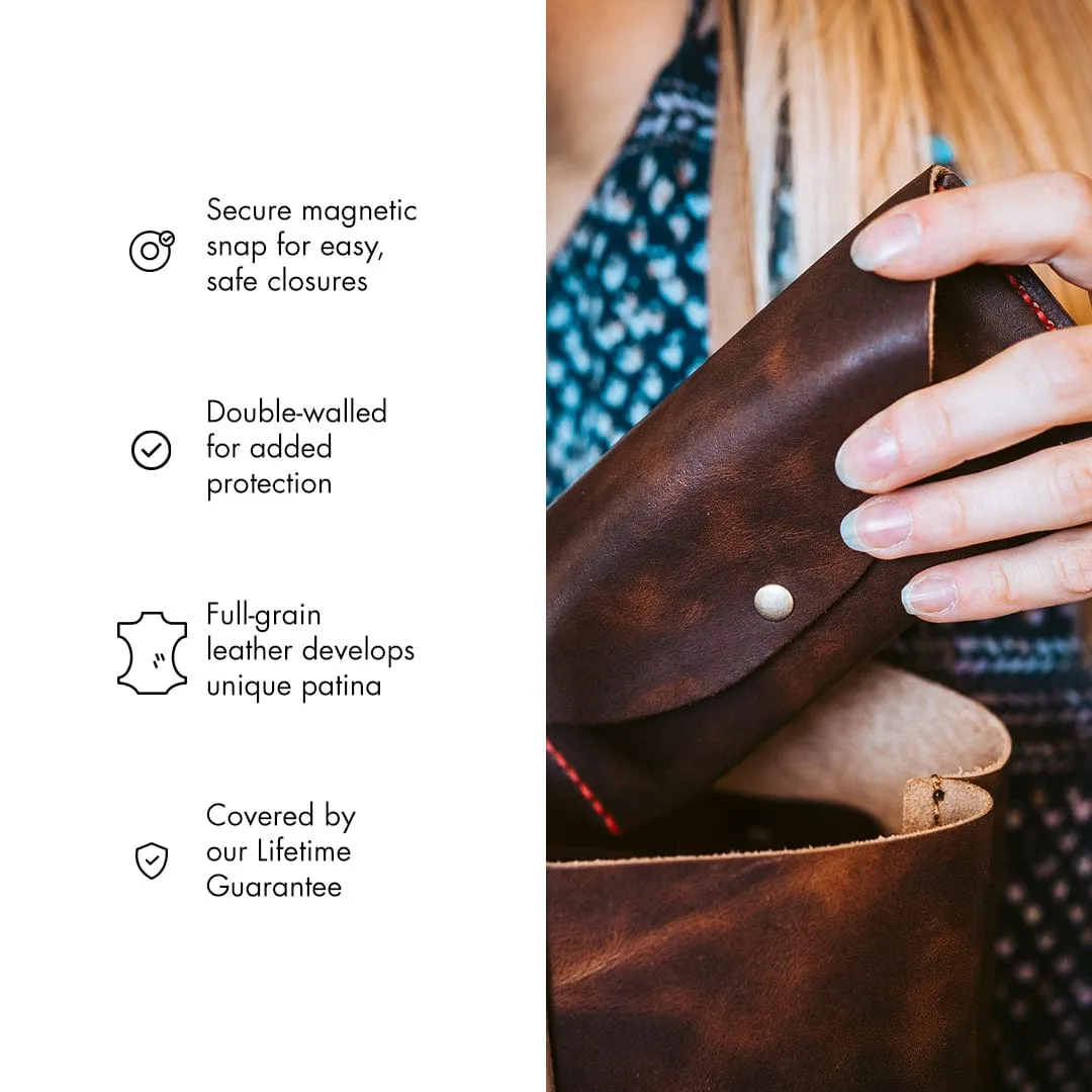 Leather Sunglasses Case sold by Popov Leather product image thumbnail 2