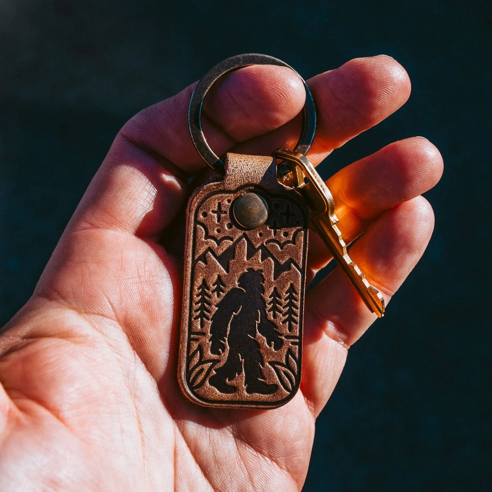 Leather Keyfob - Sasquatch sold by Popov Leather product image thumbnail 2