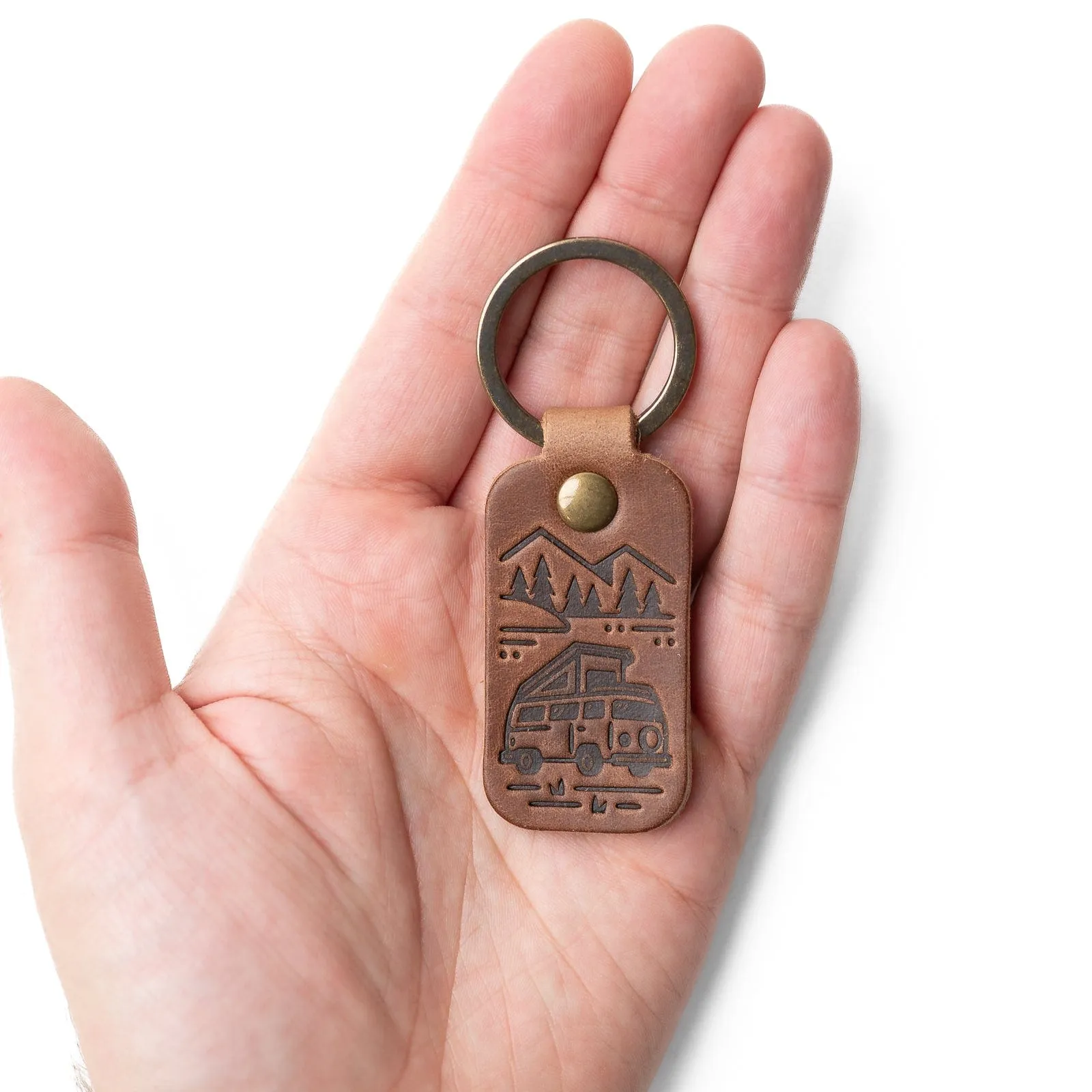Leather Keyfob - Camper Van sold by Popov Leather product image thumbnail 2