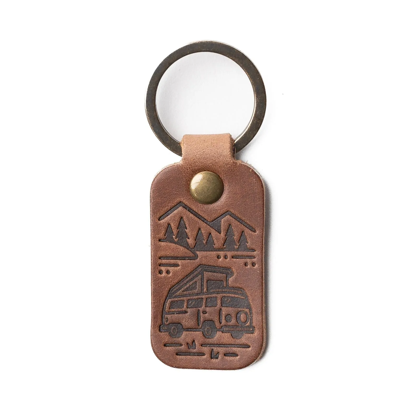 Leather Keyfob - Camper Van sold by Popov Leather