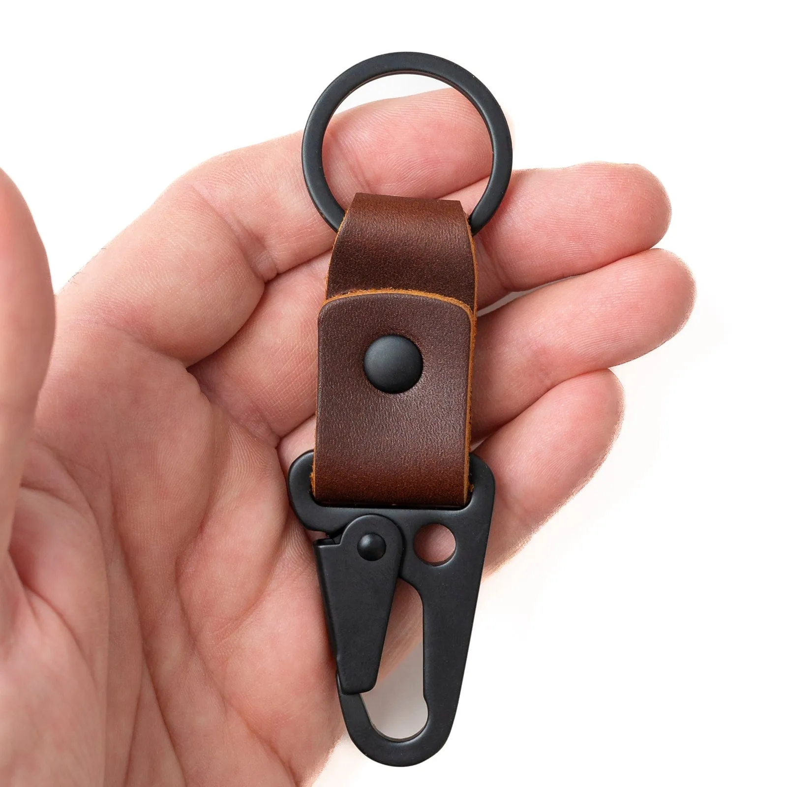 Leather Clip Keychain sold by Popov Leather product image thumbnail 3