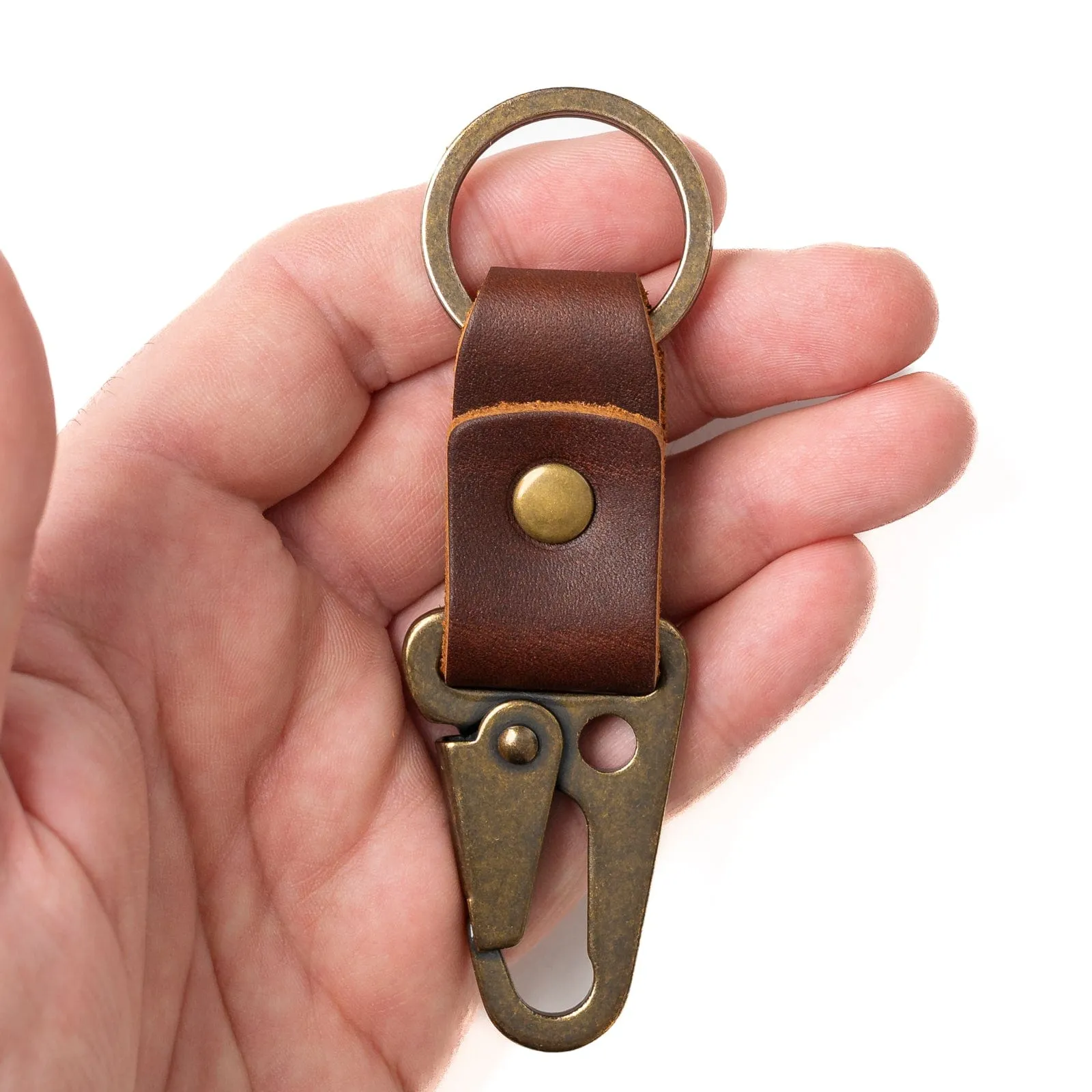 Leather Clip Keychain sold by Popov Leather product image thumbnail 5