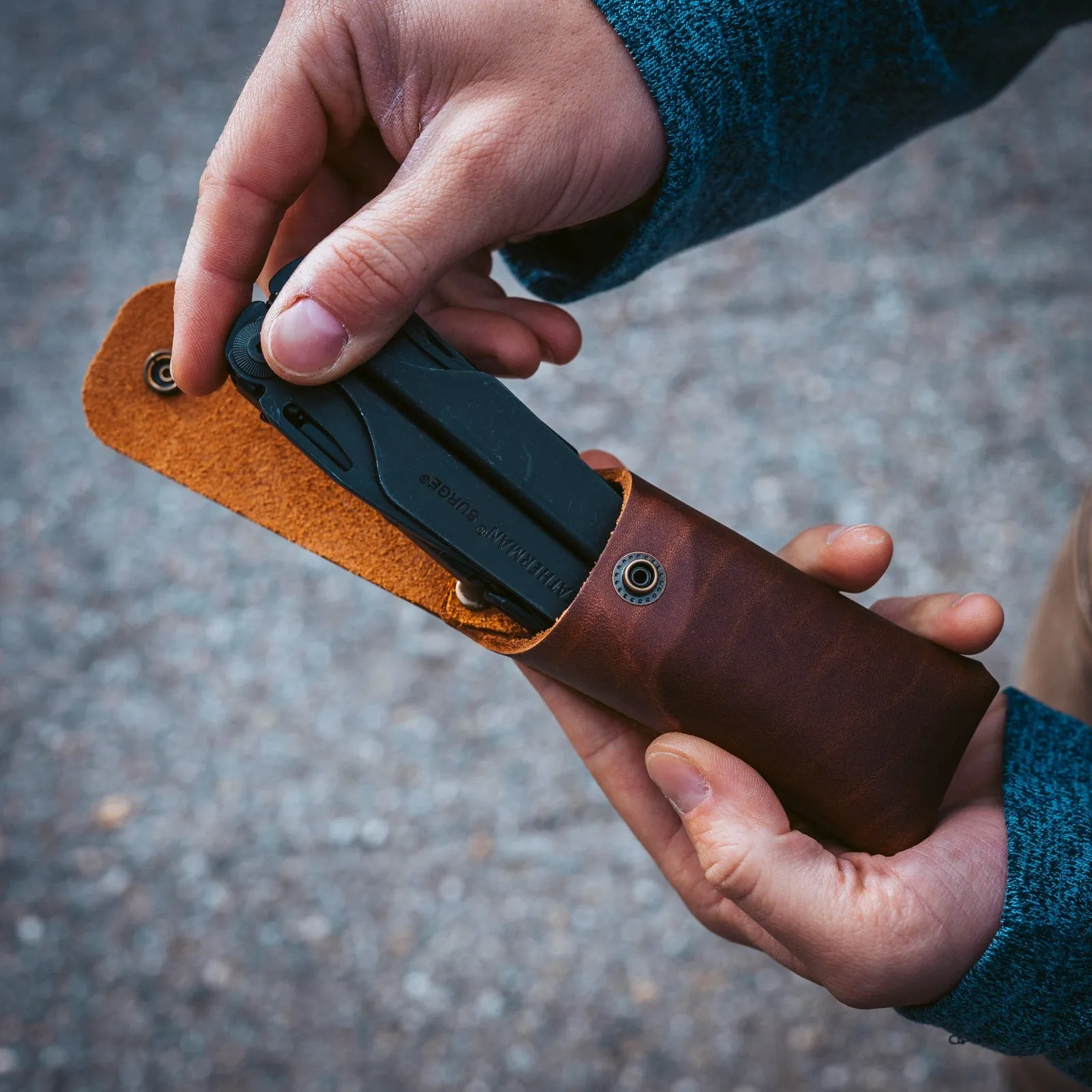 Leatherman Multitool Sheath sold by Popov Leather product image thumbnail 5