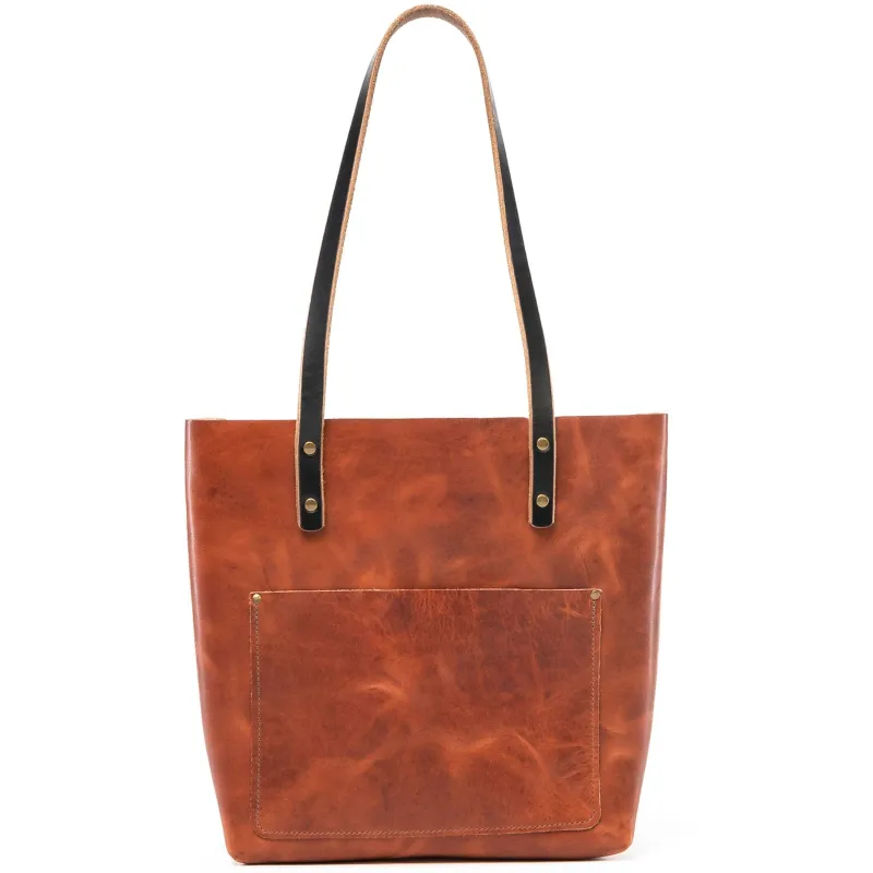 Leather Tote Bag - Weekender sold by Popov Leather