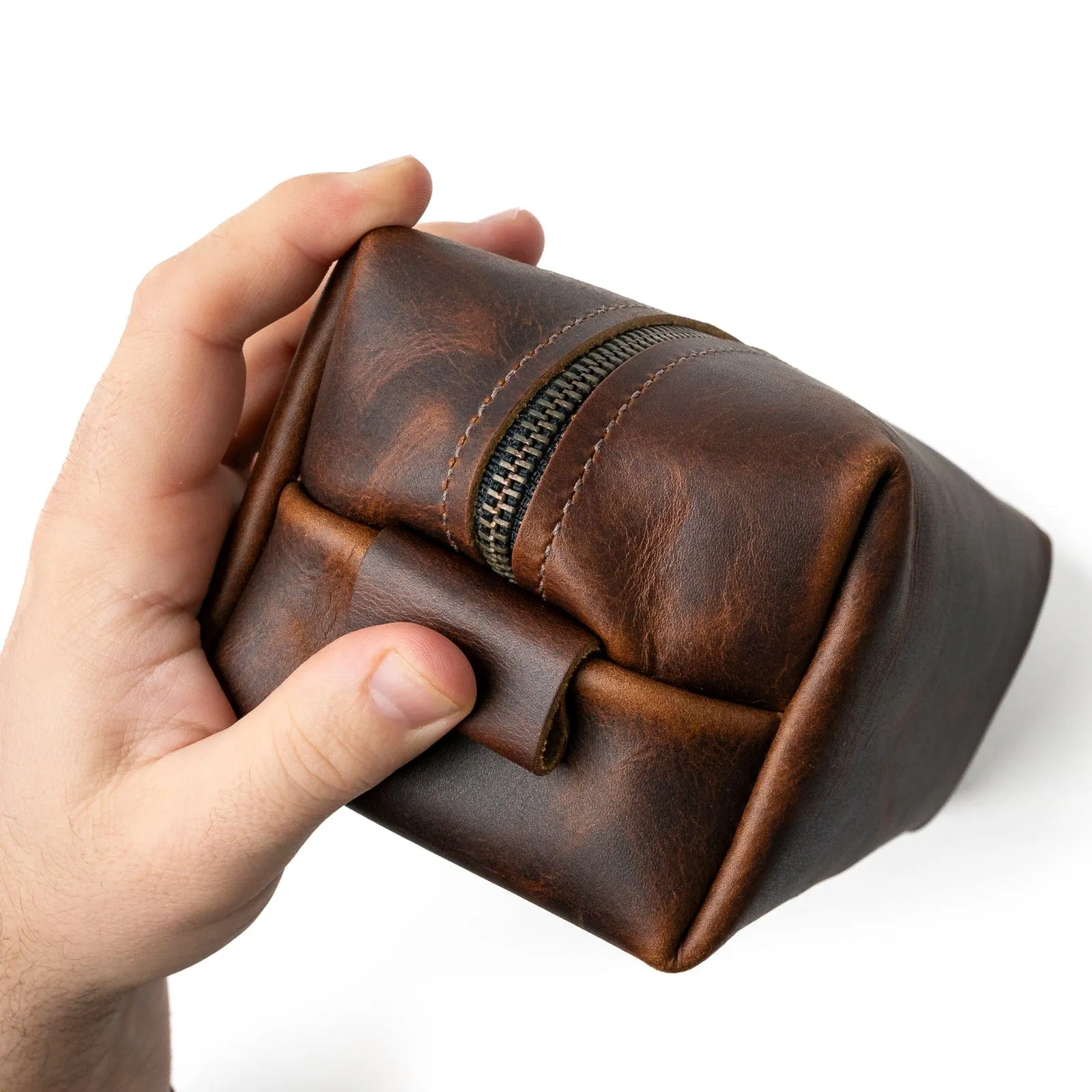 Leather Toiletry Bag sold by Popov Leather product image thumbnail 5