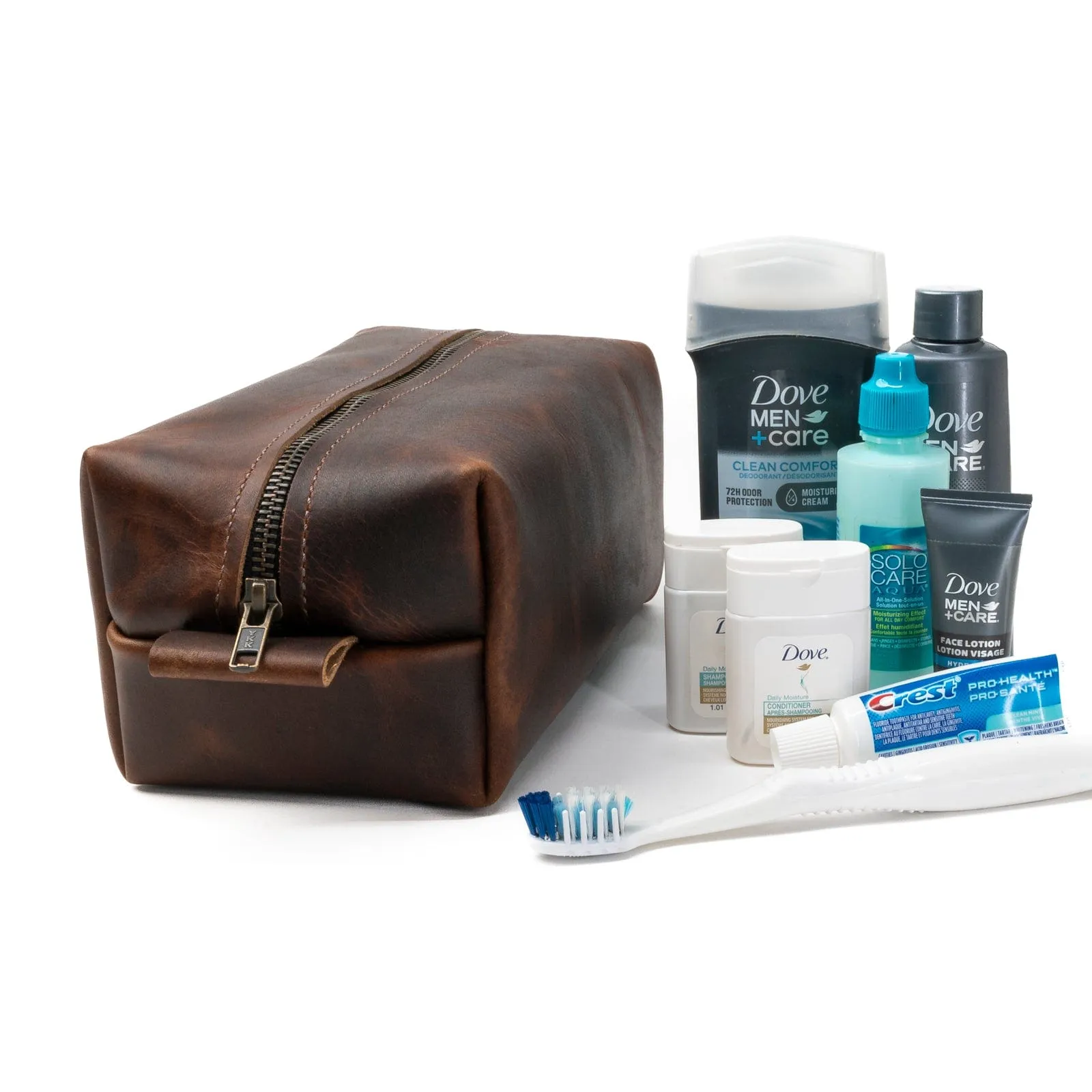 Leather Toiletry Bag sold by Popov Leather product image thumbnail 3
