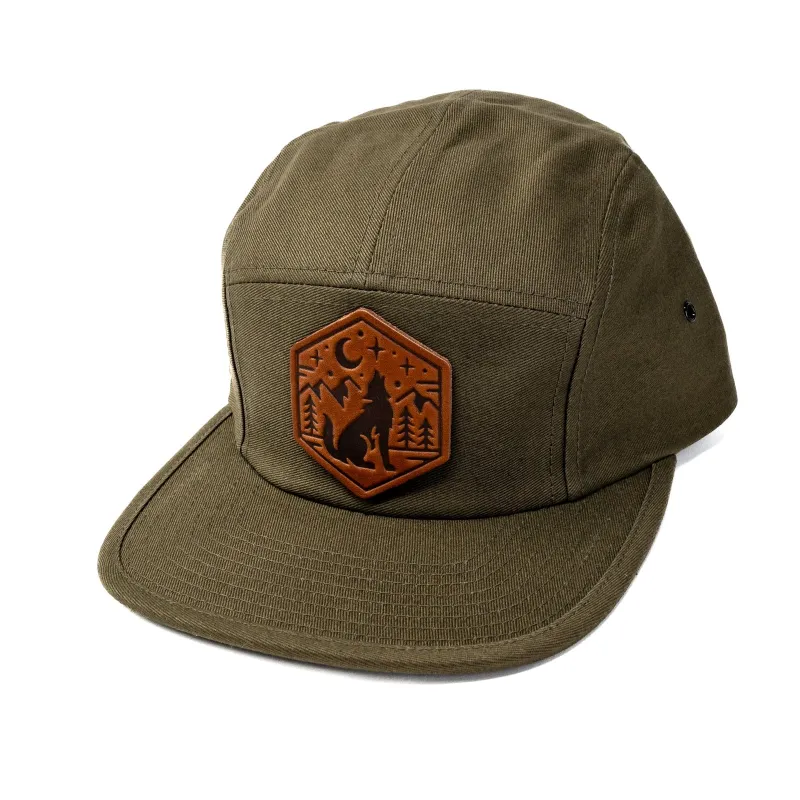 Jockey Hat - Howling Wolf made by Popov Leather