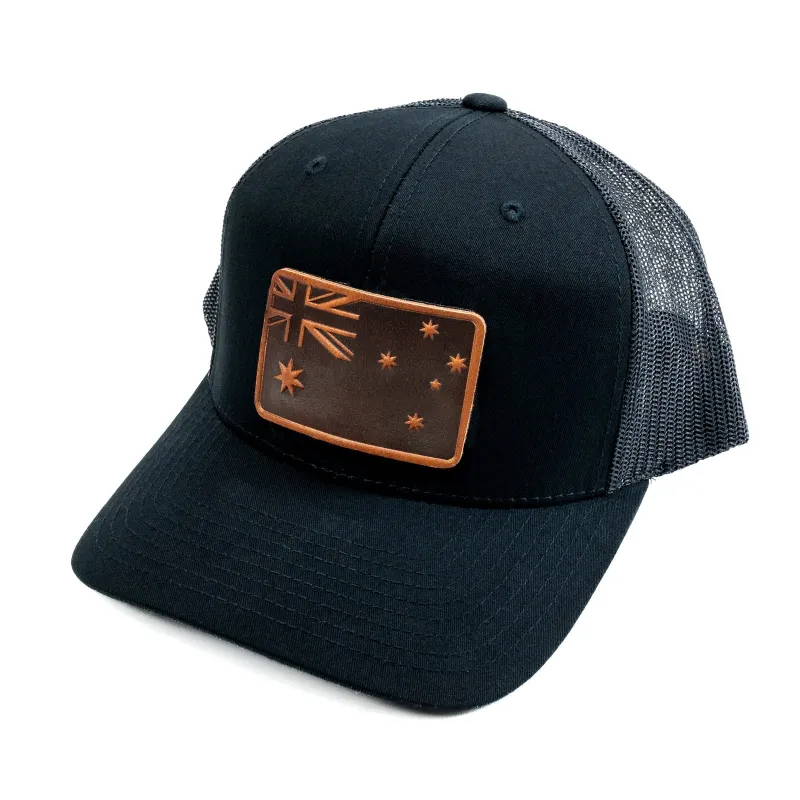 Trucker Hat - Australian Flag made by Popov Leather