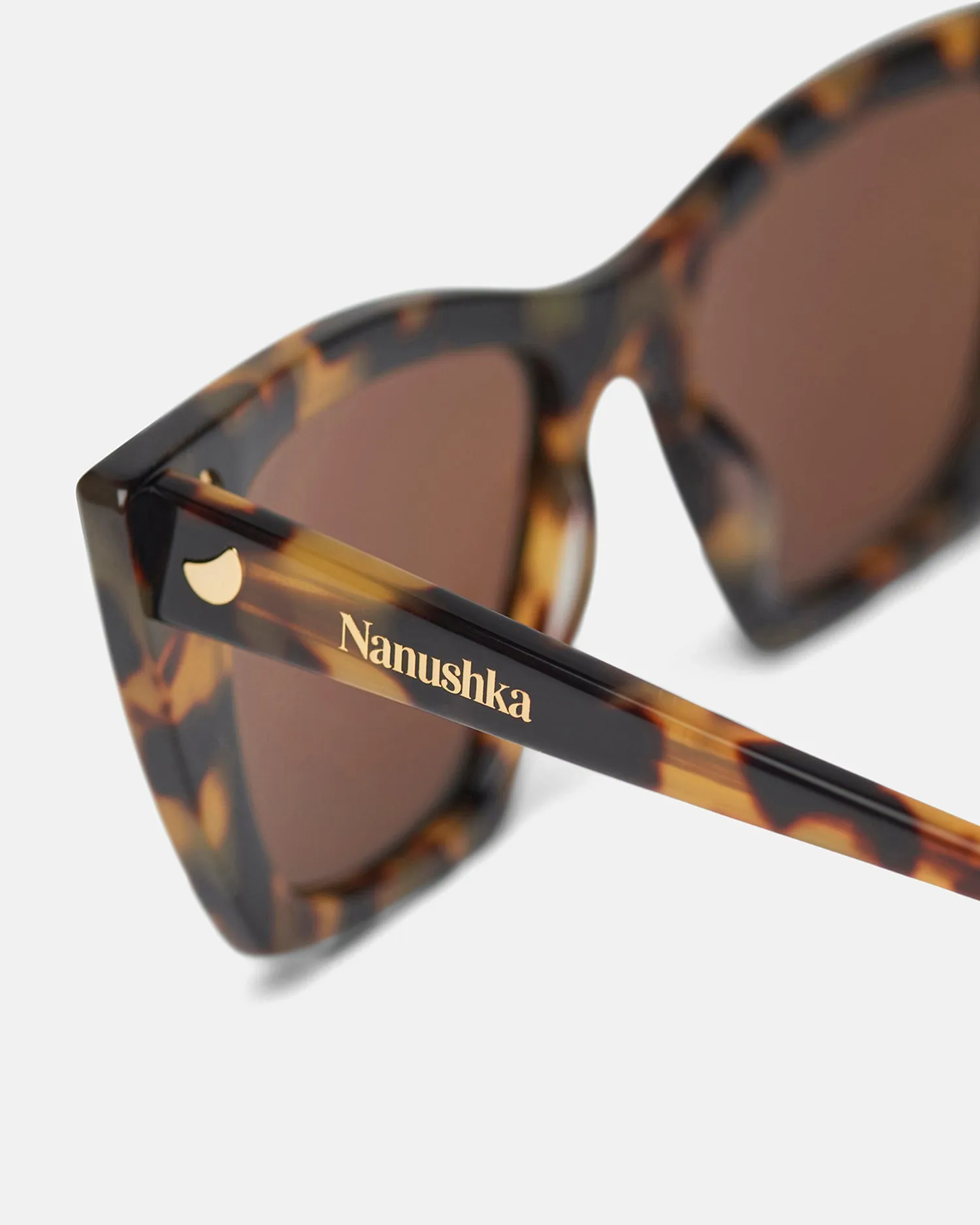 Bruna - Bio-Plastic Sunglasses - Dark Amber sold by Nanushka product image thumbnail 3