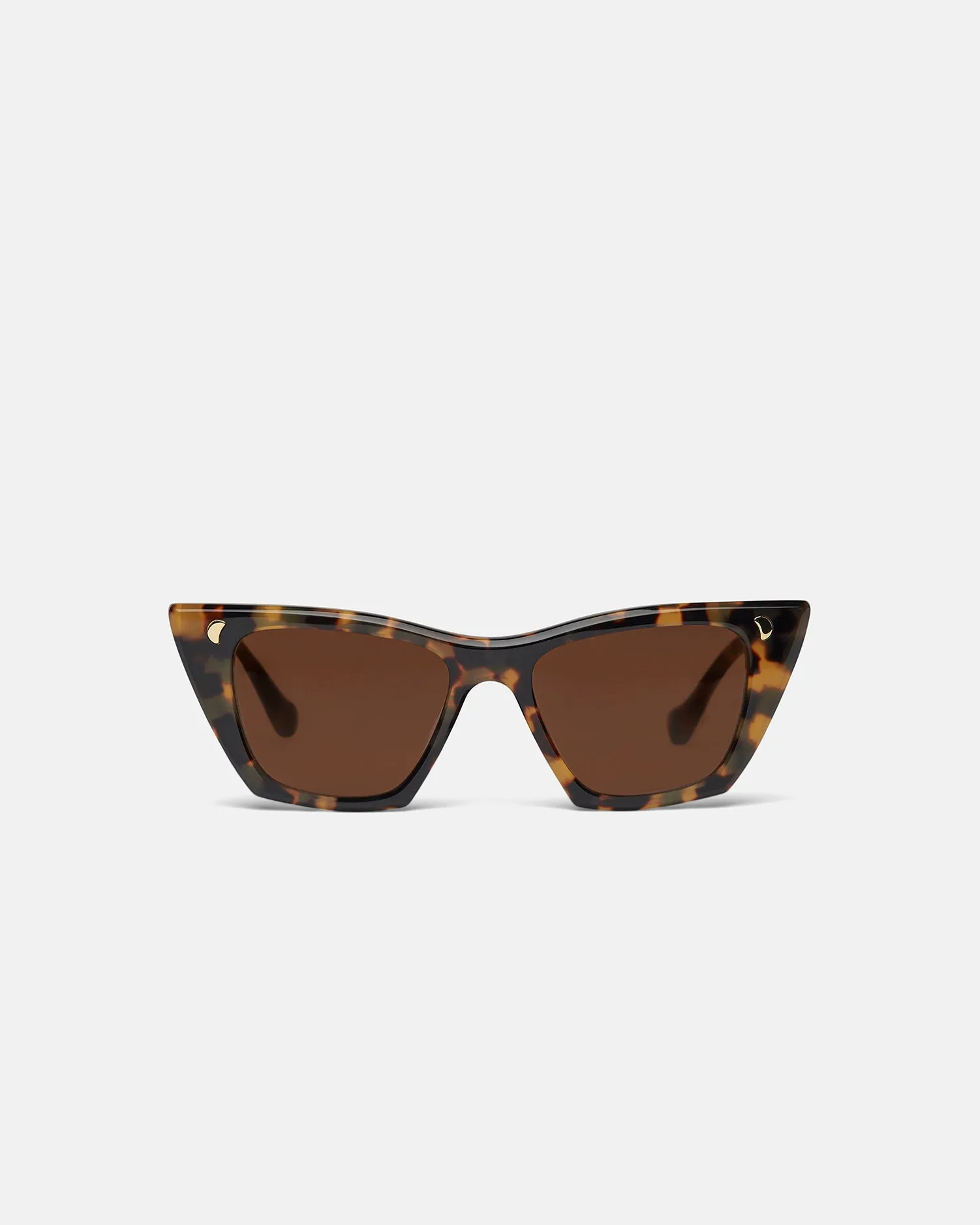 Bruna - Bio-Plastic Sunglasses - Dark Amber sold by Nanushka