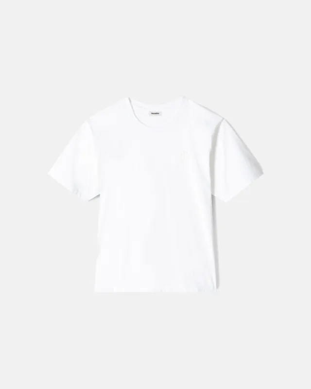 Reece - Logo T-Shirt - Off white sold by Nanushka