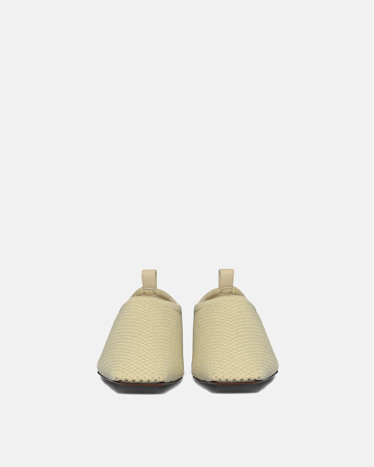 Maris Rounded Toe - Mesh-Knit Round-Toe Slip On Shoes - Sand Mesh sold by Nanushka product image thumbnail 3