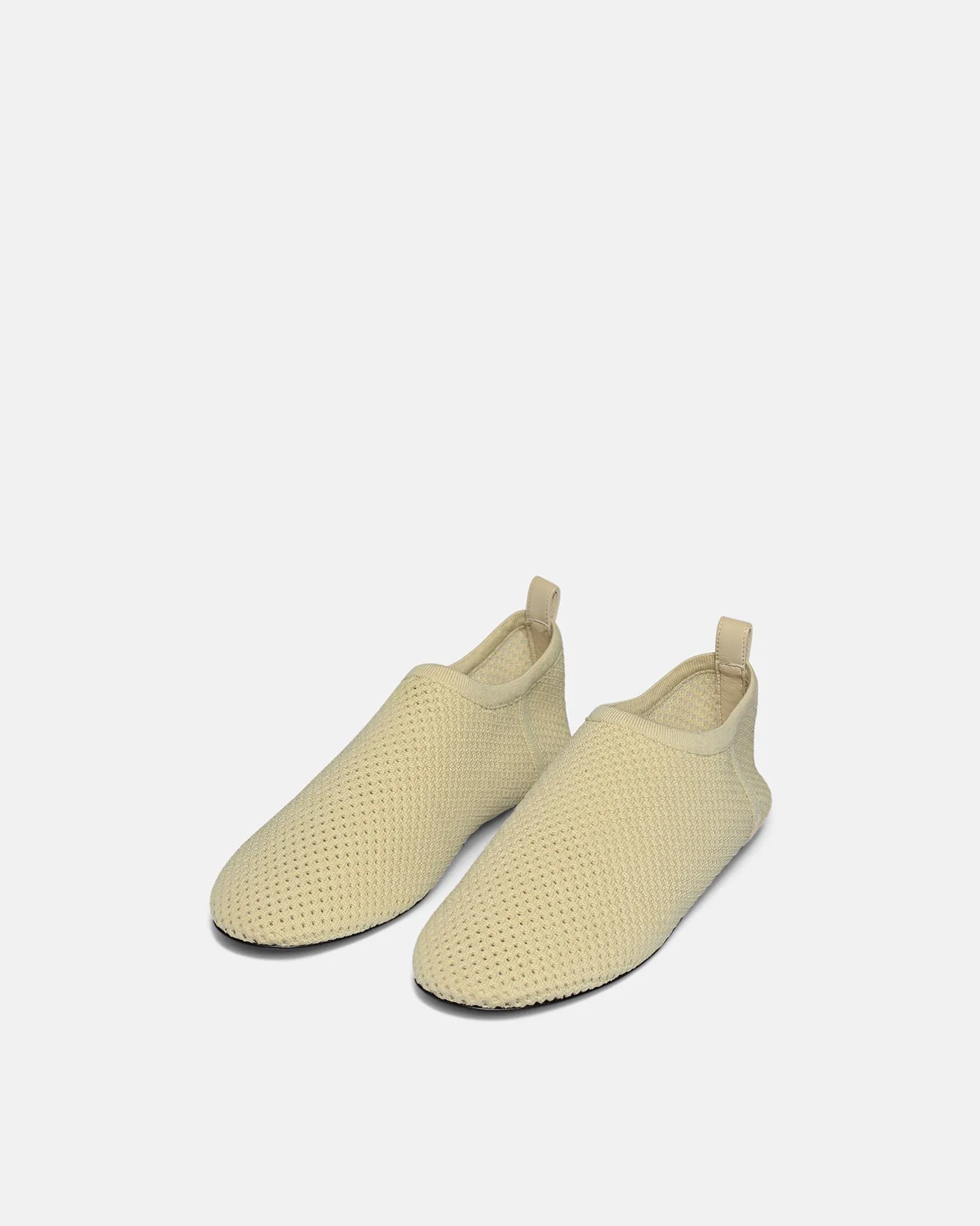 Maris Rounded Toe - Mesh-Knit Round-Toe Slip On Shoes - Sand Mesh sold by Nanushka product image thumbnail 2