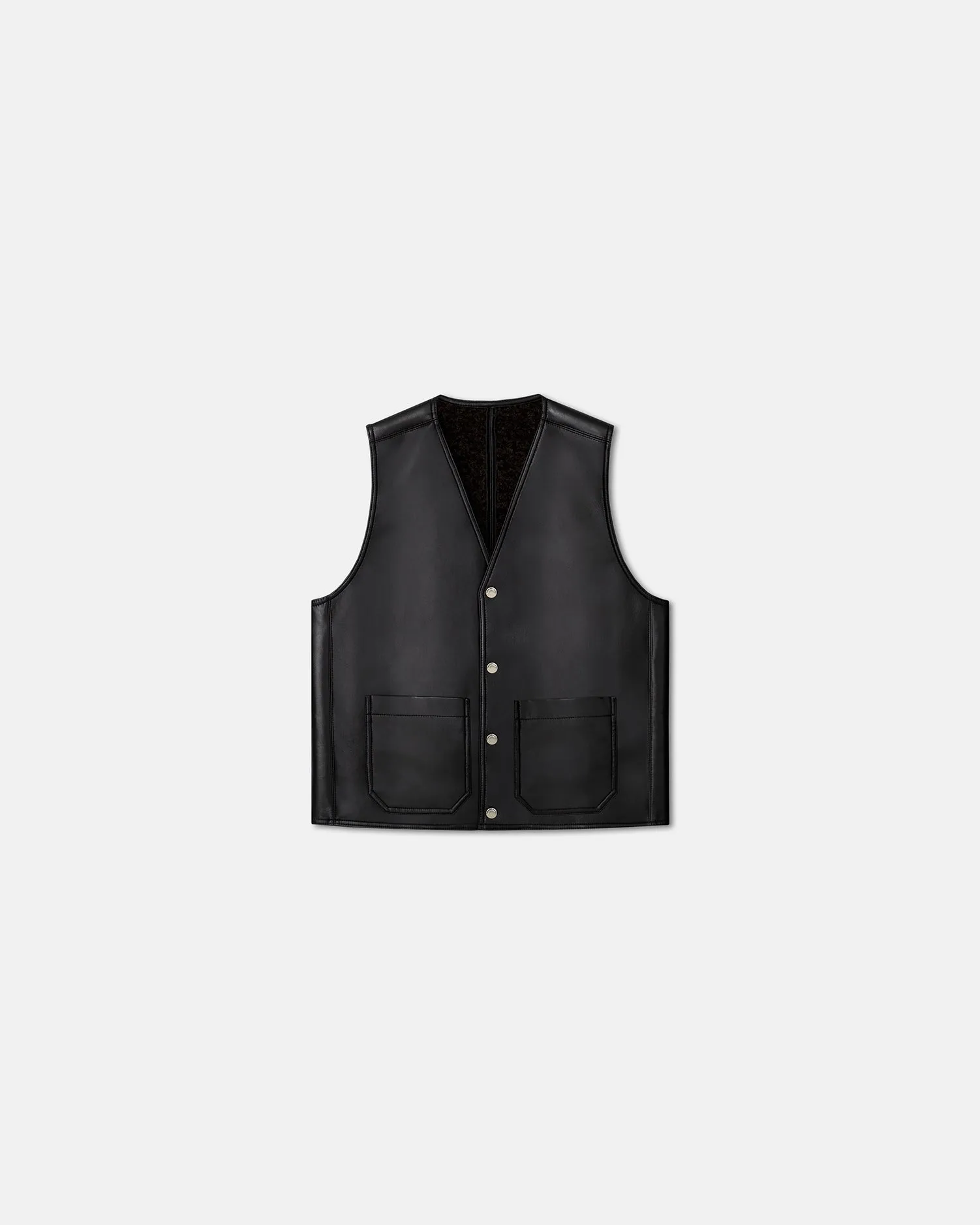 Luben - Regenerated Leather Vest - Black Brown sold by Nanushka product image thumbnail 5