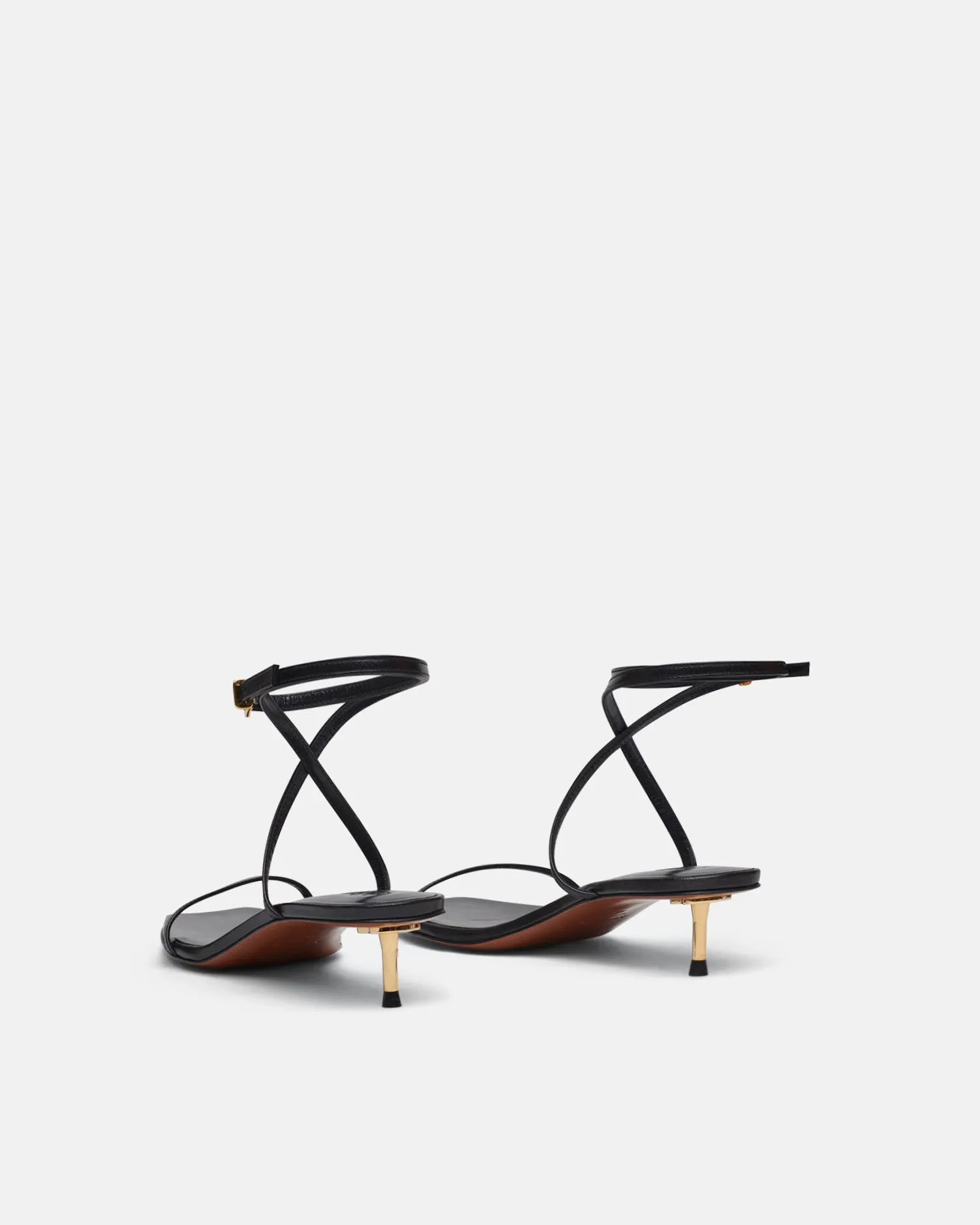 Jol - Leather Sandals - Black sold by Nanushka product image thumbnail 3