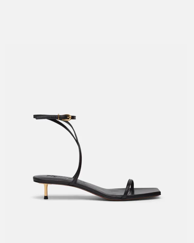 Jol - Leather Sandals - Black sold by Nanushka