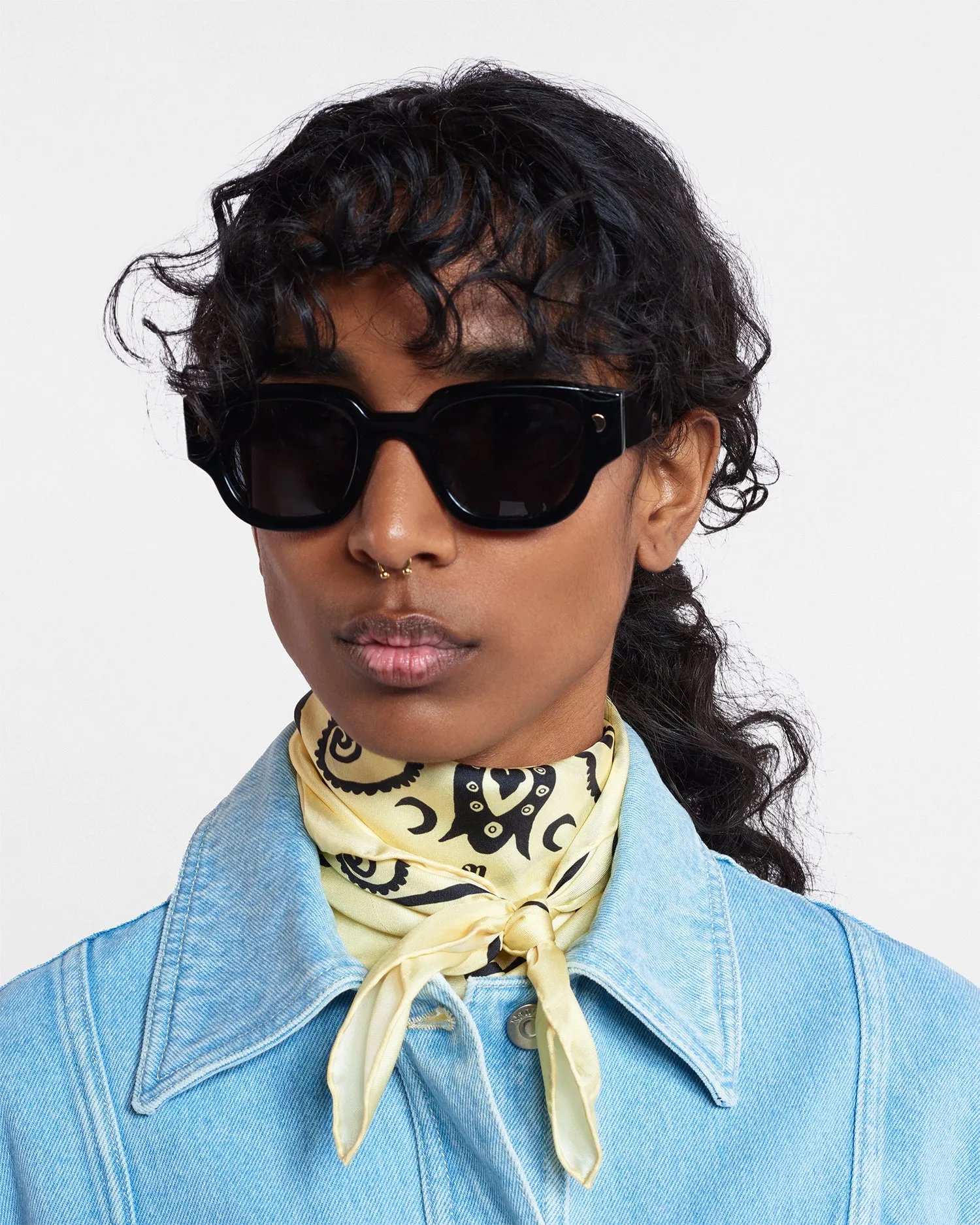 Samui - Bio-Plastic D-Frame Sunglasses - Black sold by Nanushka product image thumbnail 3