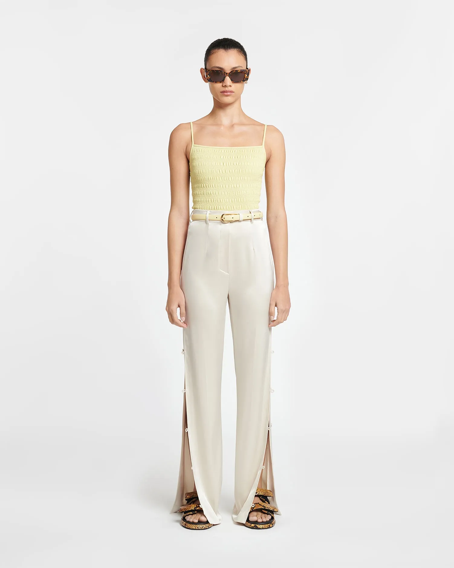 Selene - Alt-Nappa Belt - Vanilla sold by Nanushka product image thumbnail 4