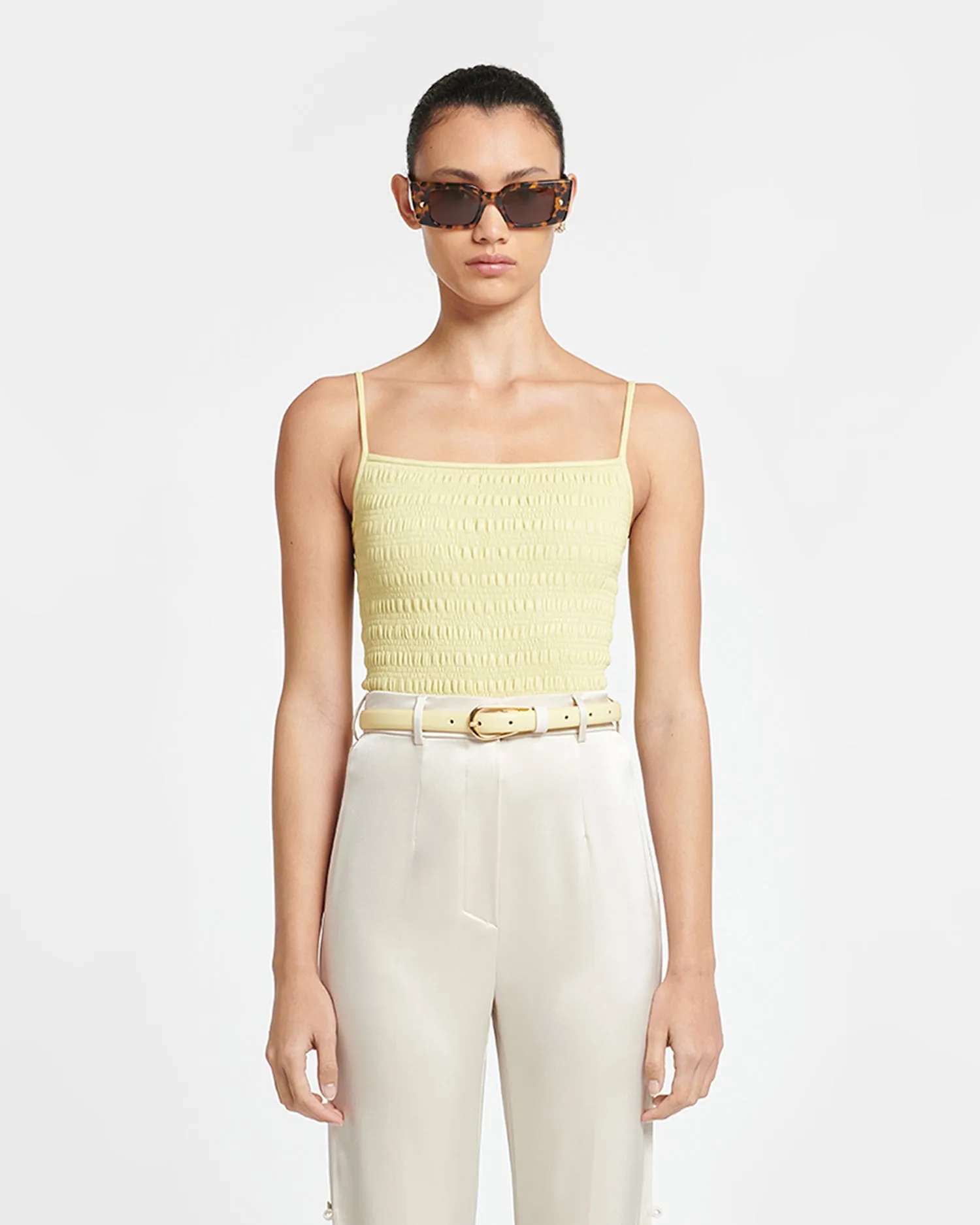 Selene - Alt-Nappa Belt - Vanilla sold by Nanushka product image thumbnail 3