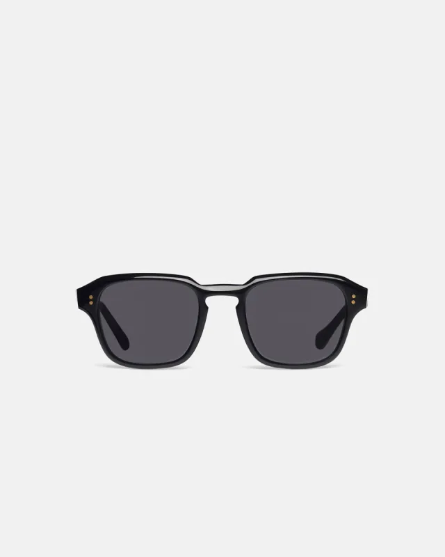 Aiza - Bio-Plastic Rounded Sunglasses - Black sold by Nanushka