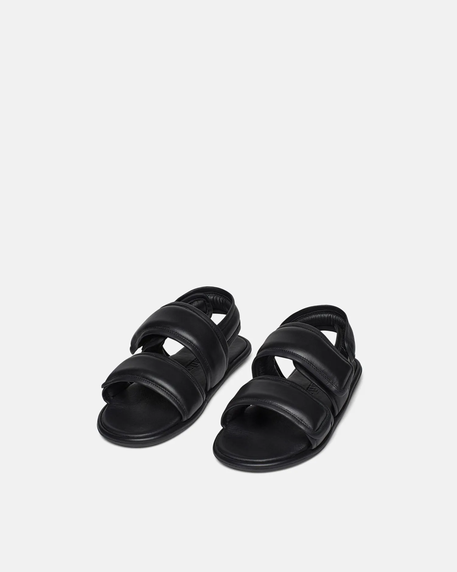 Tarrus Mens - Rounded Toe Padded Flat Sandals - Black sold by Nanushka product image thumbnail 3