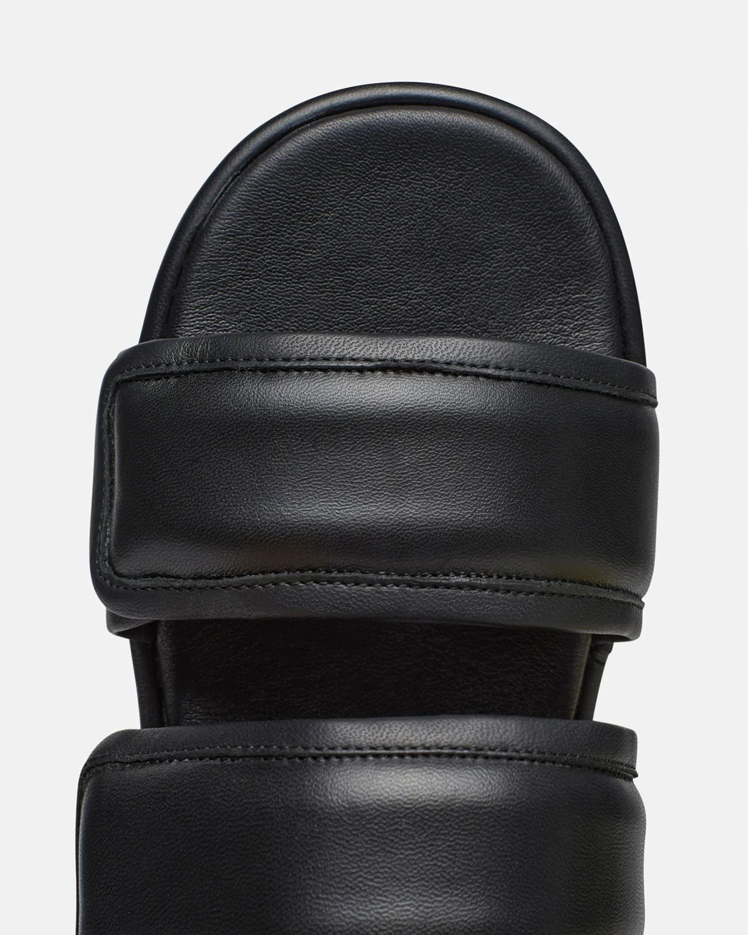 Tarrus Mens - Rounded Toe Padded Flat Sandals - Black sold by Nanushka product image thumbnail 5