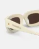 Kadee - Bio-Plastic D-Frame Sunglasses - Shell sold by Nanushka