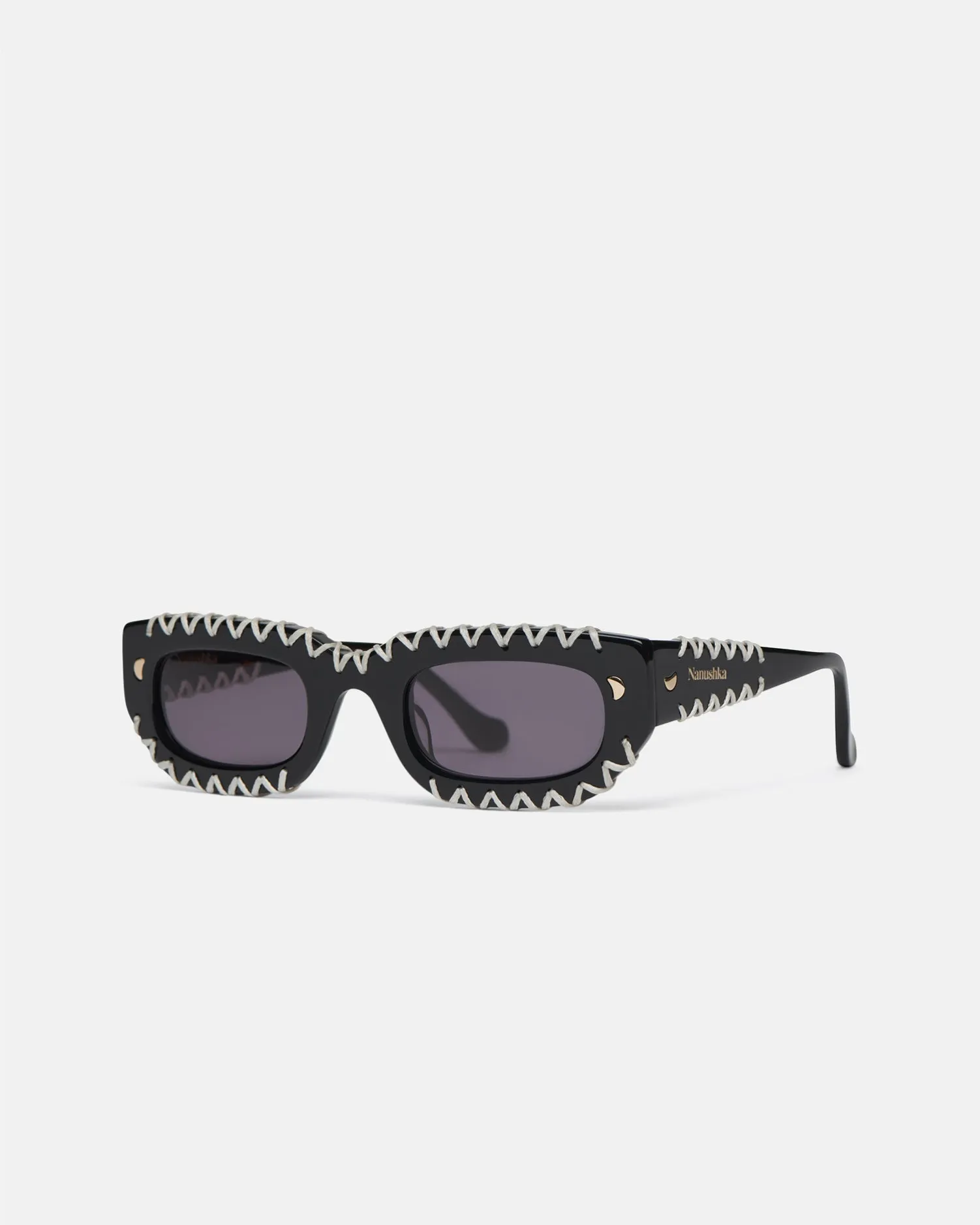 Kadee Crochet - Crocheted D-Frame Sunglasses - Black sold by Nanushka product image thumbnail 2